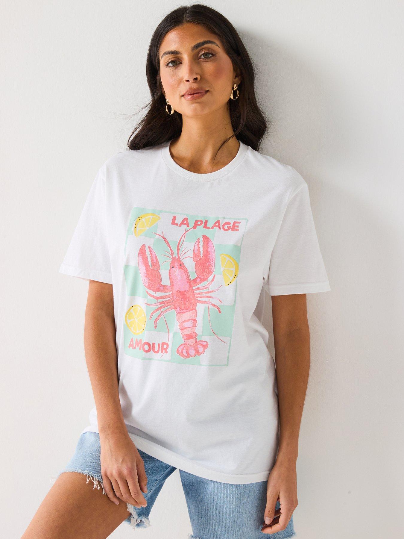 v-by-very-oversized-graphic-lobster-tee