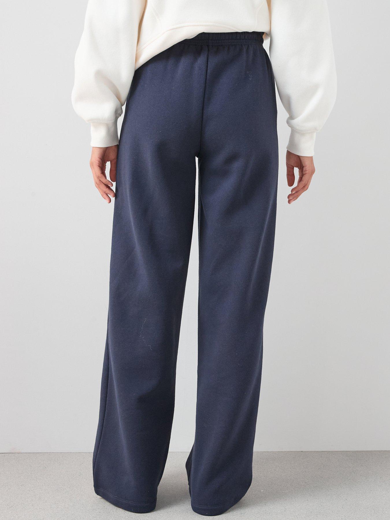  image of the-very-collection-wide-leg-relaxed-joggers-navy