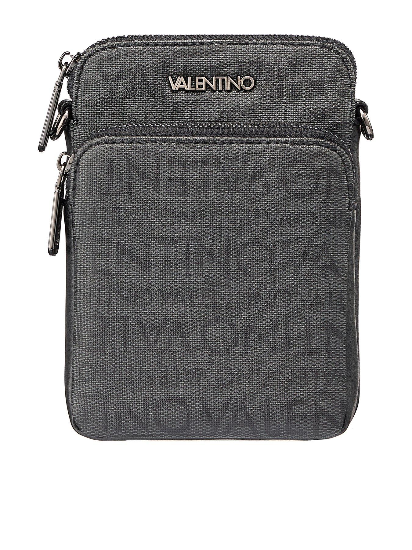 front image of valentino-billion-crossbody-bag-grey