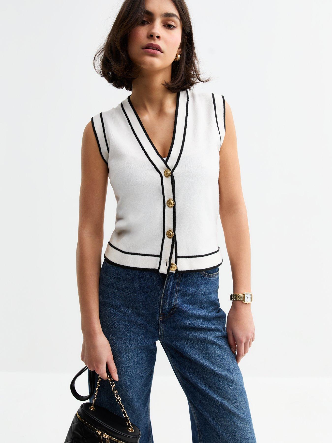 new-look-off-white-contrast-tipping-sleeveless-waistcoat