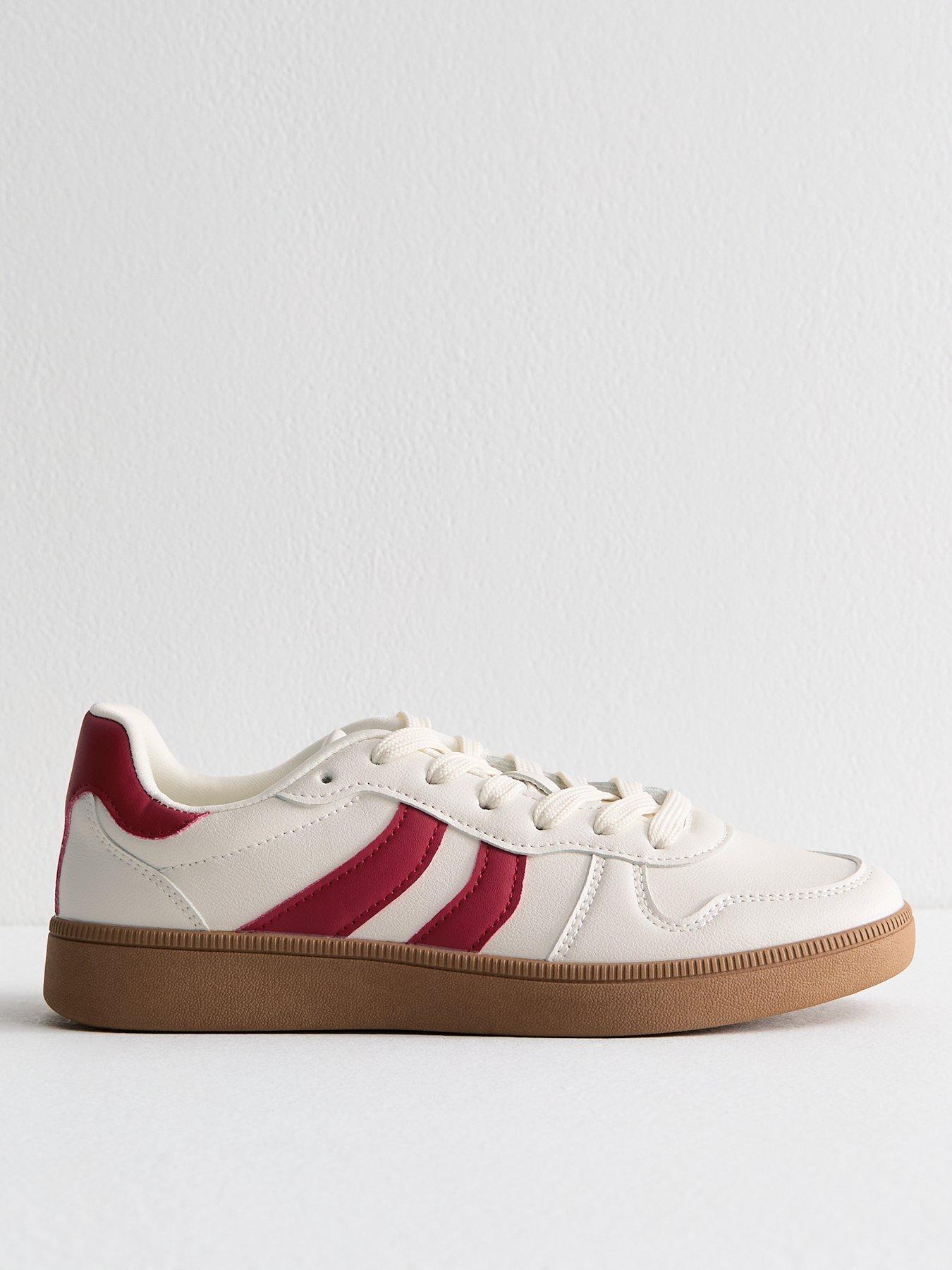 new-look-faux-leather-panelled-trainers-red