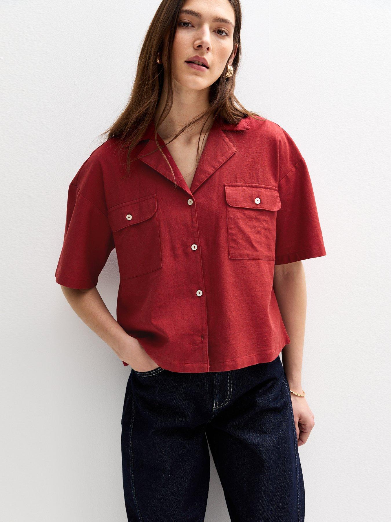 new-look-red-oversized-boxy-fit-shirt