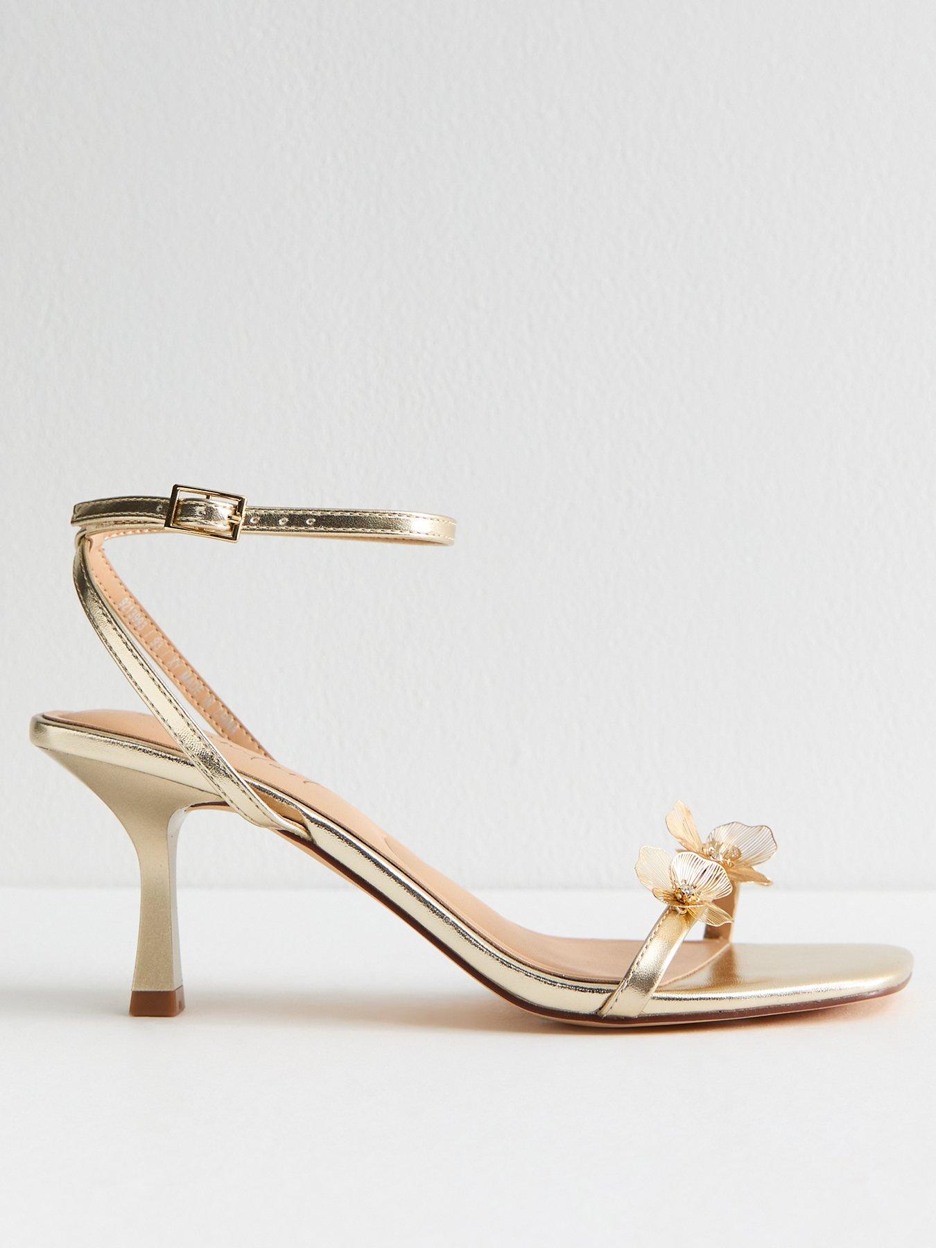 new-look-faux-leather-floral-detail-sandals-gold