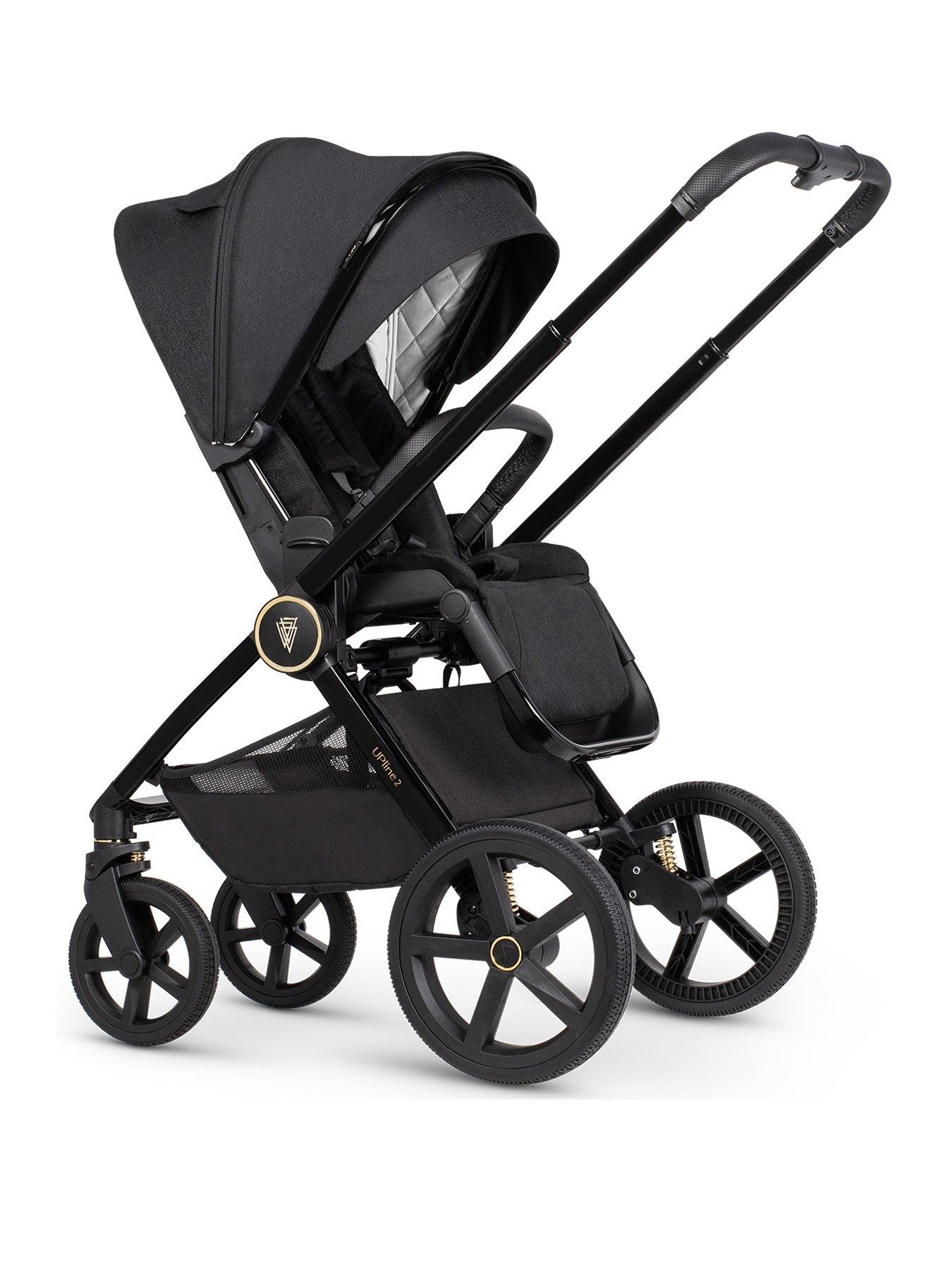  image of venicci-upline-2-2in1-pushchair-and-accessories-all-black
