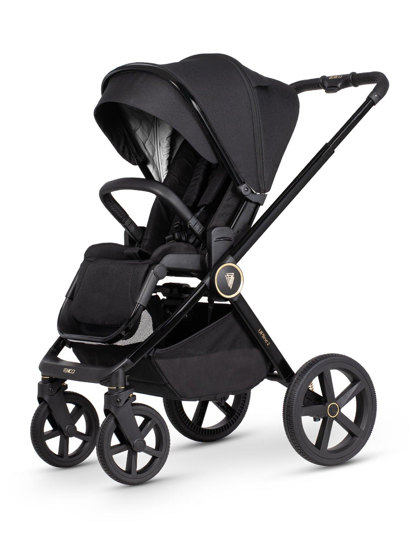  image of venicci-upline-2-2in1-pushchair-and-accessories-all-black
