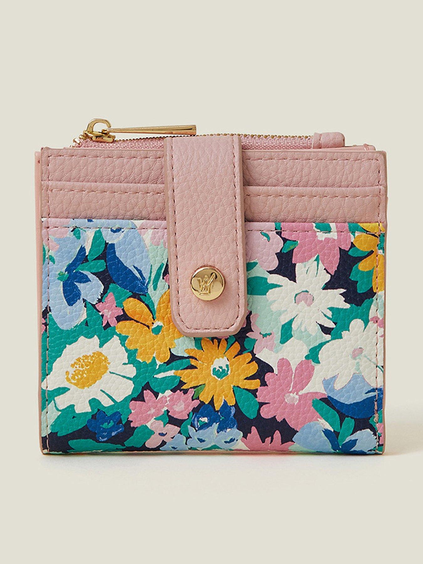  image of accessorize-spring-floral-purse-cardholder-pastel-multi