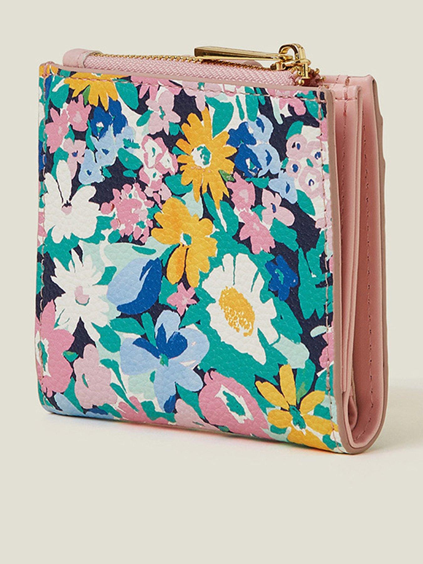  image of accessorize-spring-floral-purse-cardholder-pastel-multi