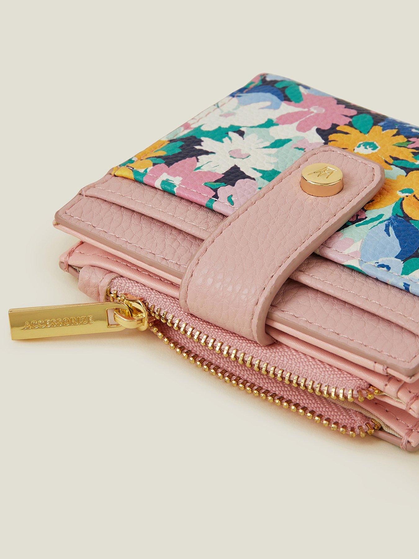  image of accessorize-spring-floral-purse-cardholder-pastel-multi