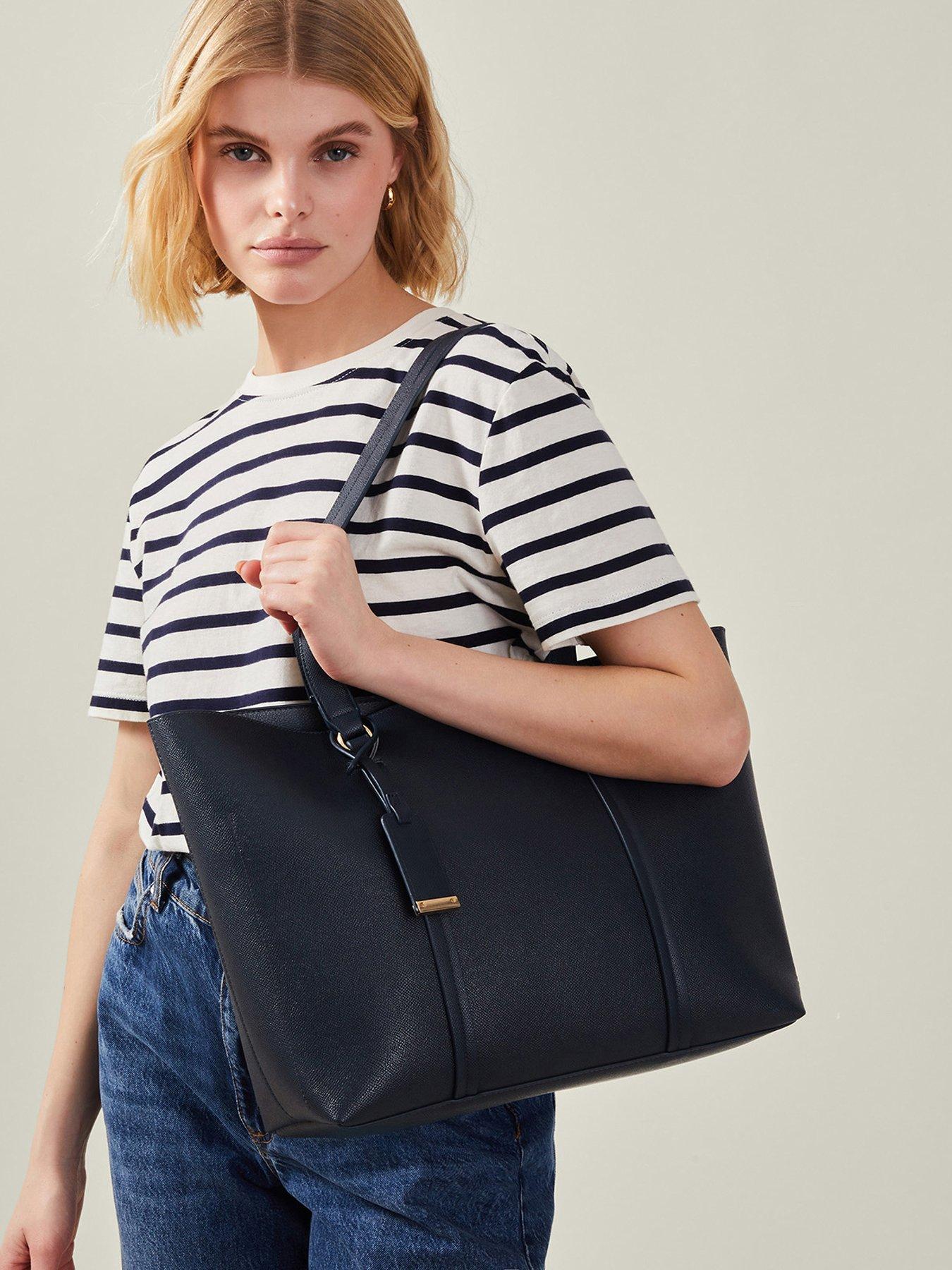  image of accessorize-alex-tote-bag-navy