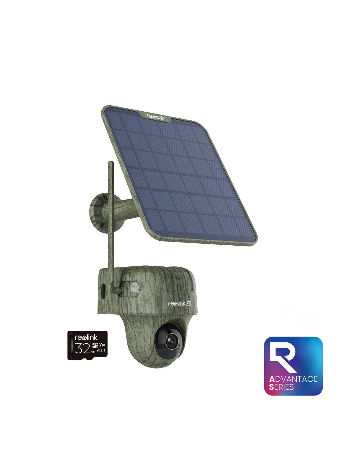 Reolink Battery PT Wildlife 4G LTE Camera, Animal Detection  &  Recognition,4K 360° View Go Series G450 with Solar Panel 2 + 64GB SD Card