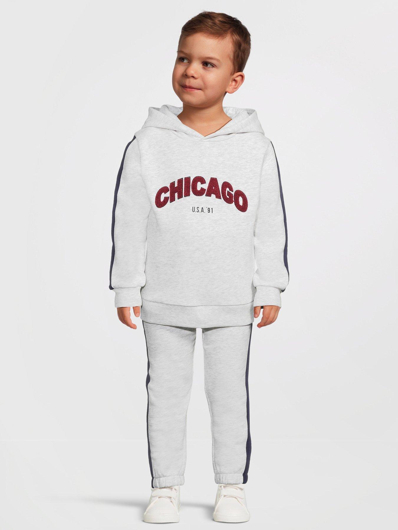 undefined Boys Varsity Hoodie And Jog Set - Grey