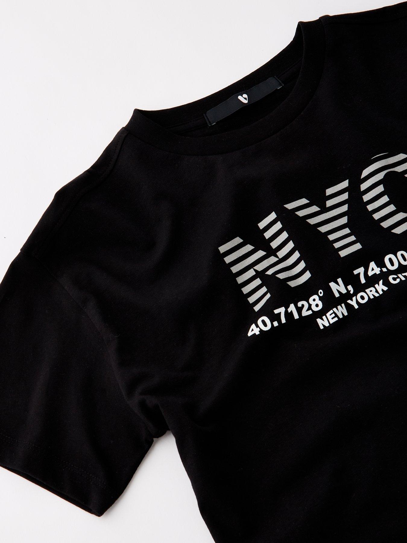 Image 3 of 4 of V by Very Boys NYC T-shirt - Black