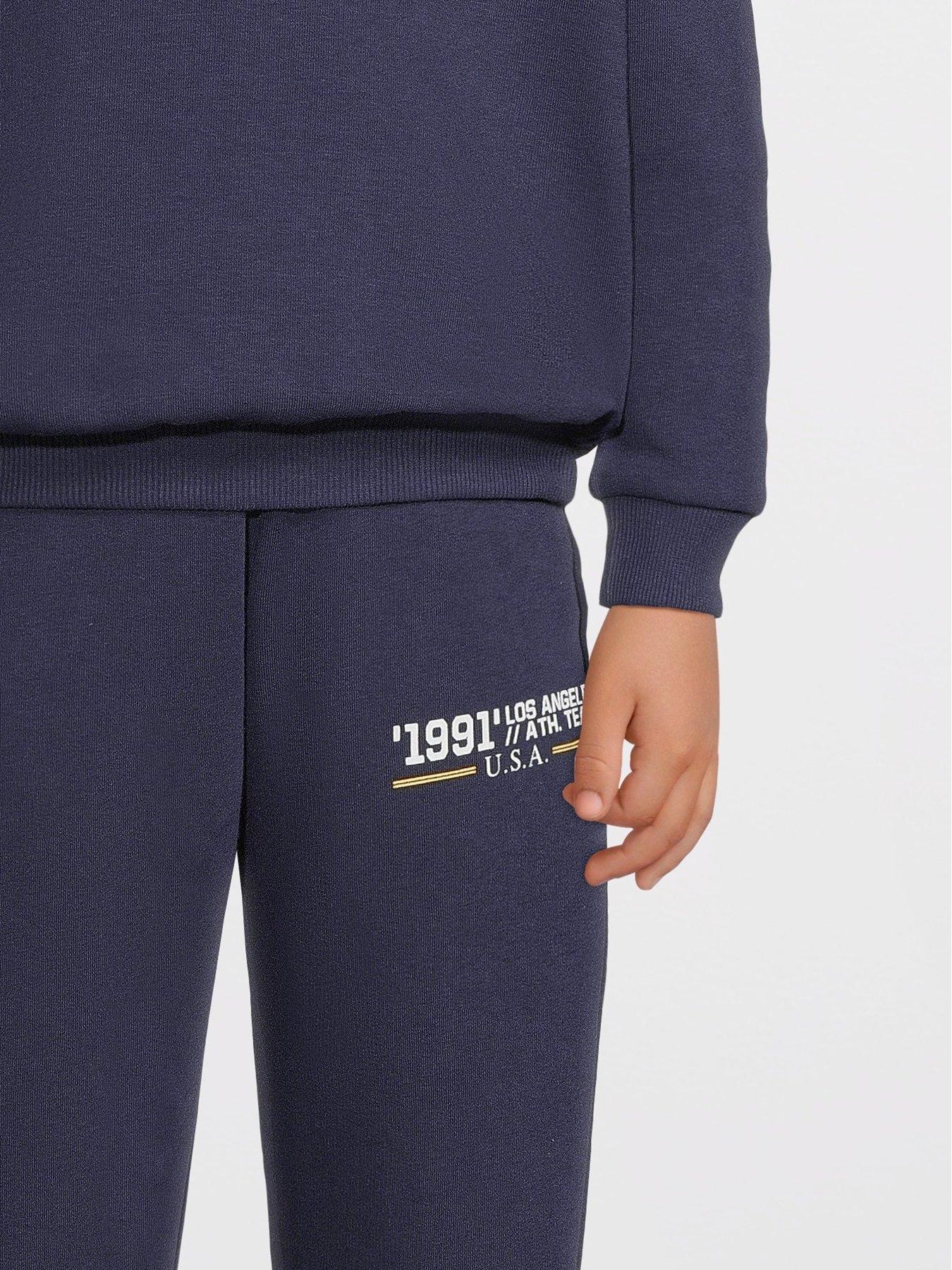 Image 4 of 6 of V by Very Sweat And Jogger Set - Navy