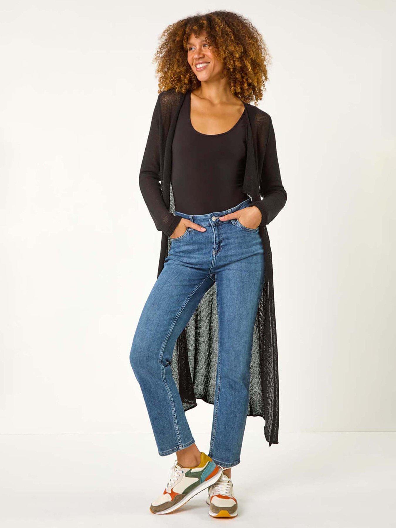 roman-waterfall-knit-longline-cardigan-black