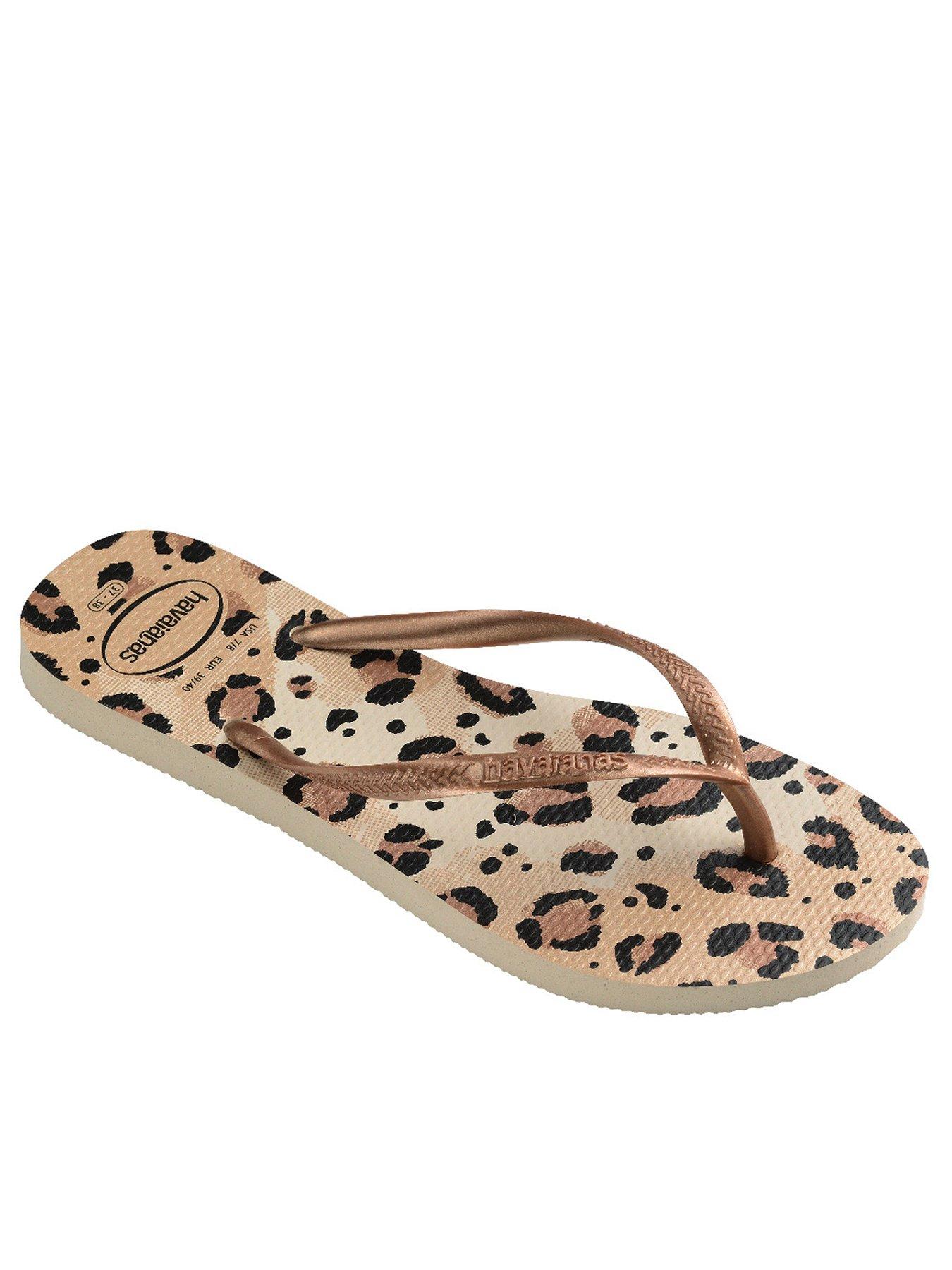 undefined Slim Animals Flip Flop - Brown