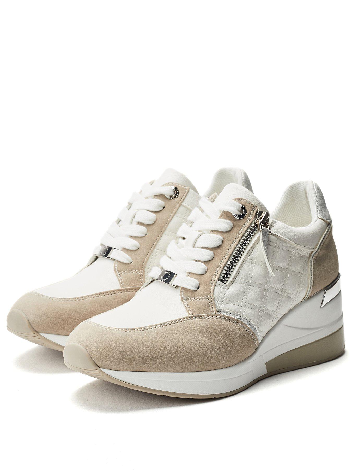  image of moda-in-pelle-carrley-wedge-trainers-white