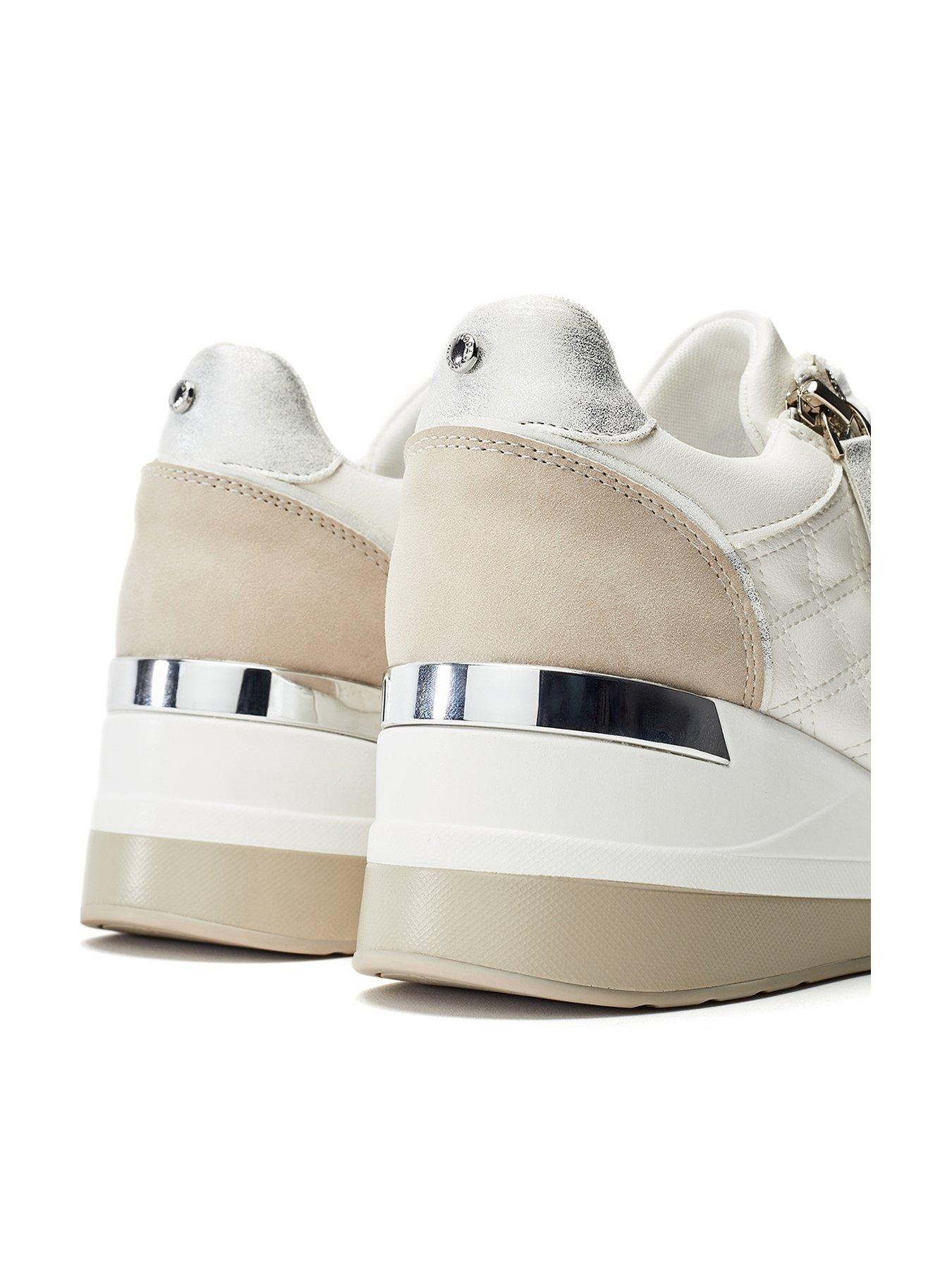  image of moda-in-pelle-carrley-wedge-trainers-white