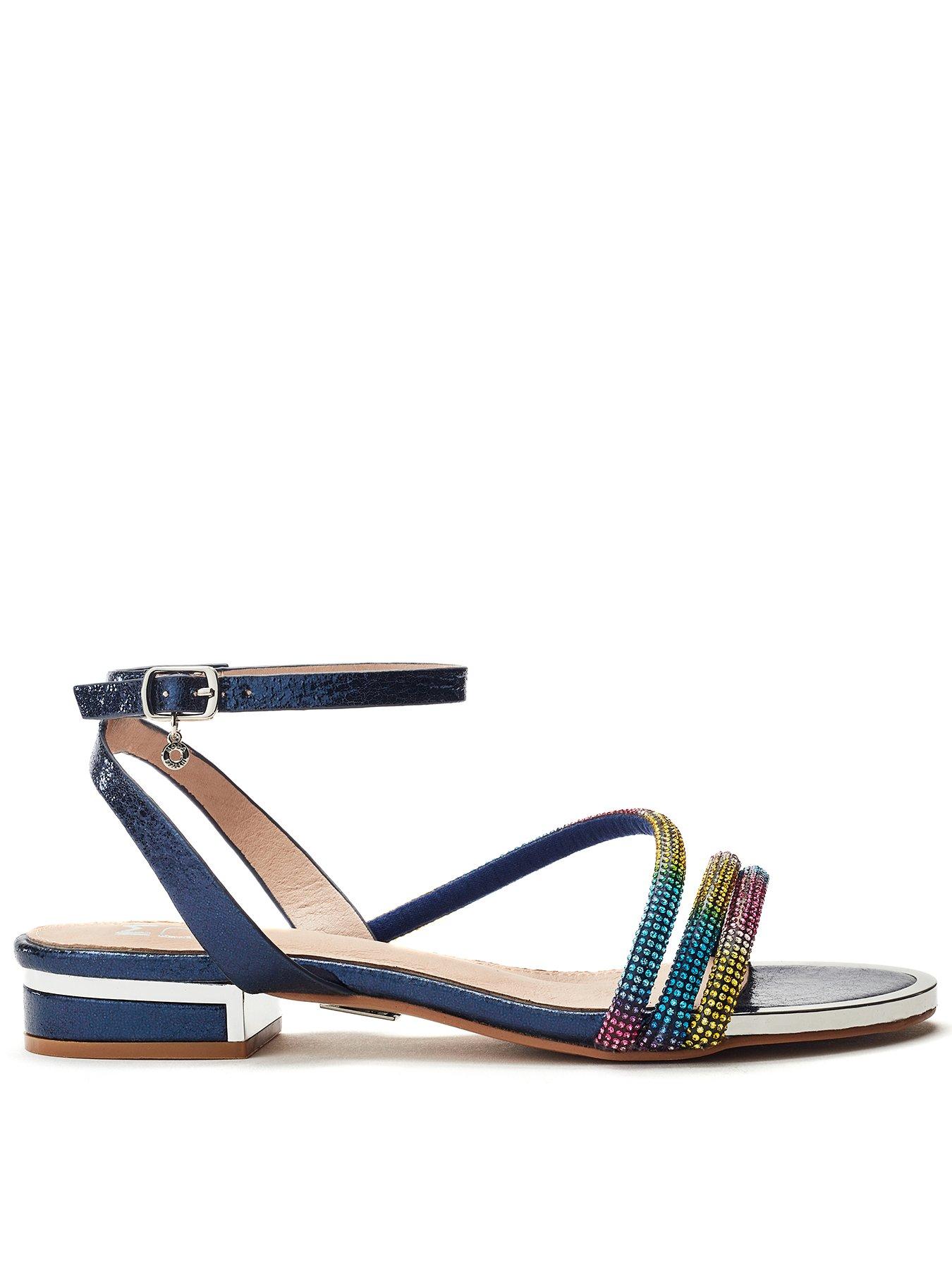 undefined Lyddia Low Smart Sandals - Navy