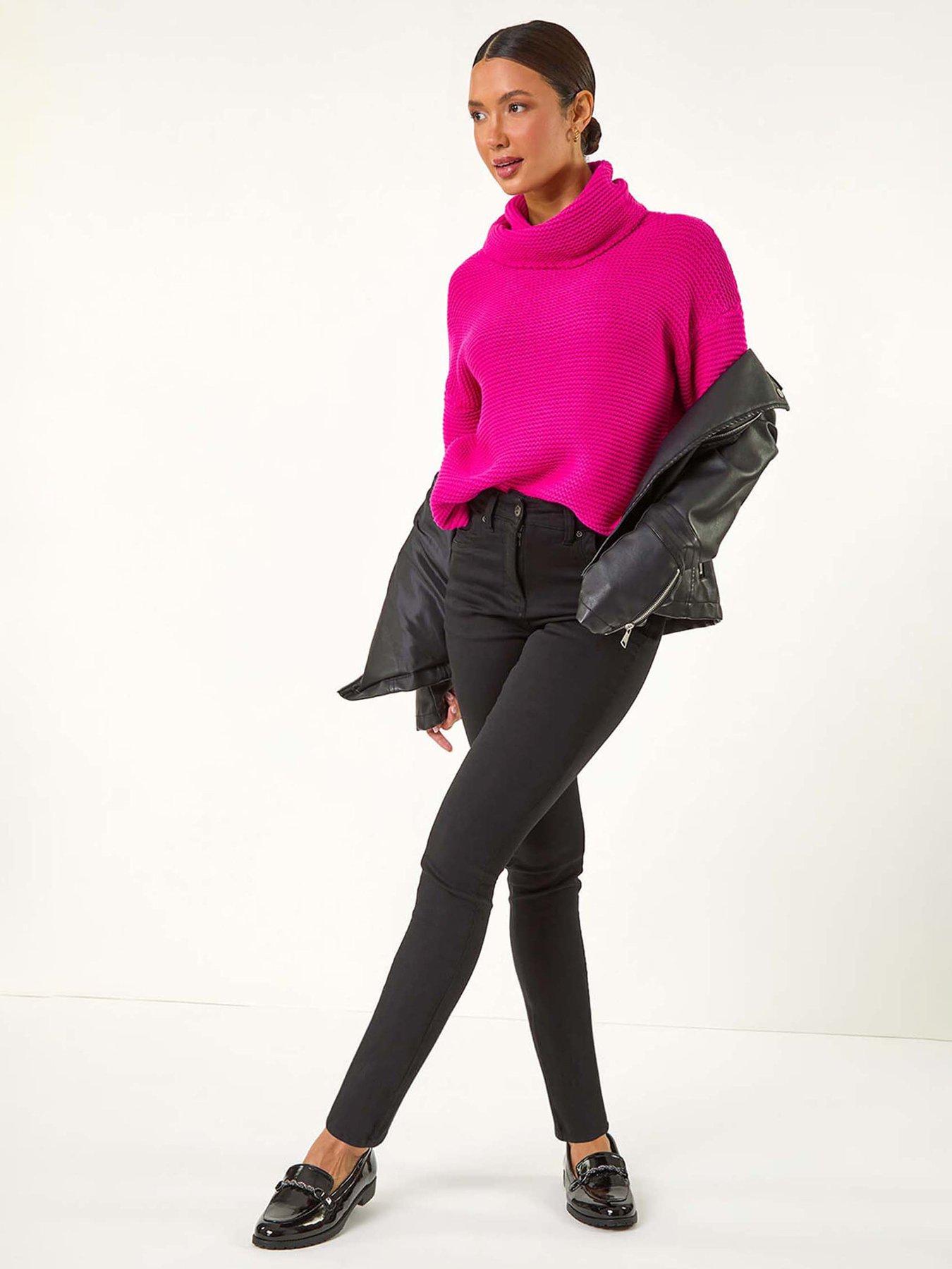 Image 3 of 5 of Roman Slim & Shape Enhance Stretch Jeans - Black