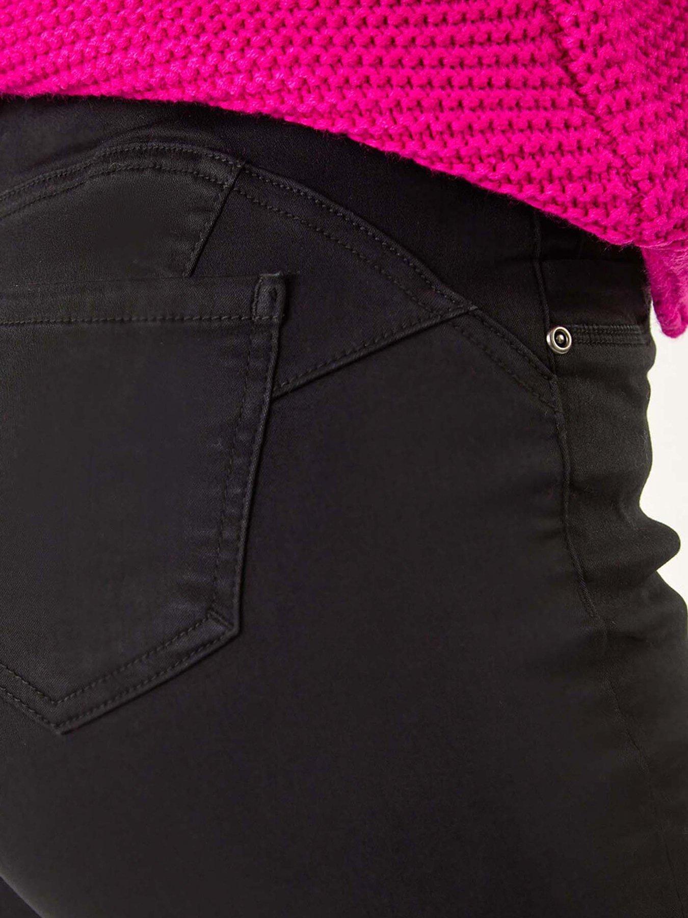 Image 5 of 5 of Roman Slim & Shape Enhance Stretch Jeans - Black