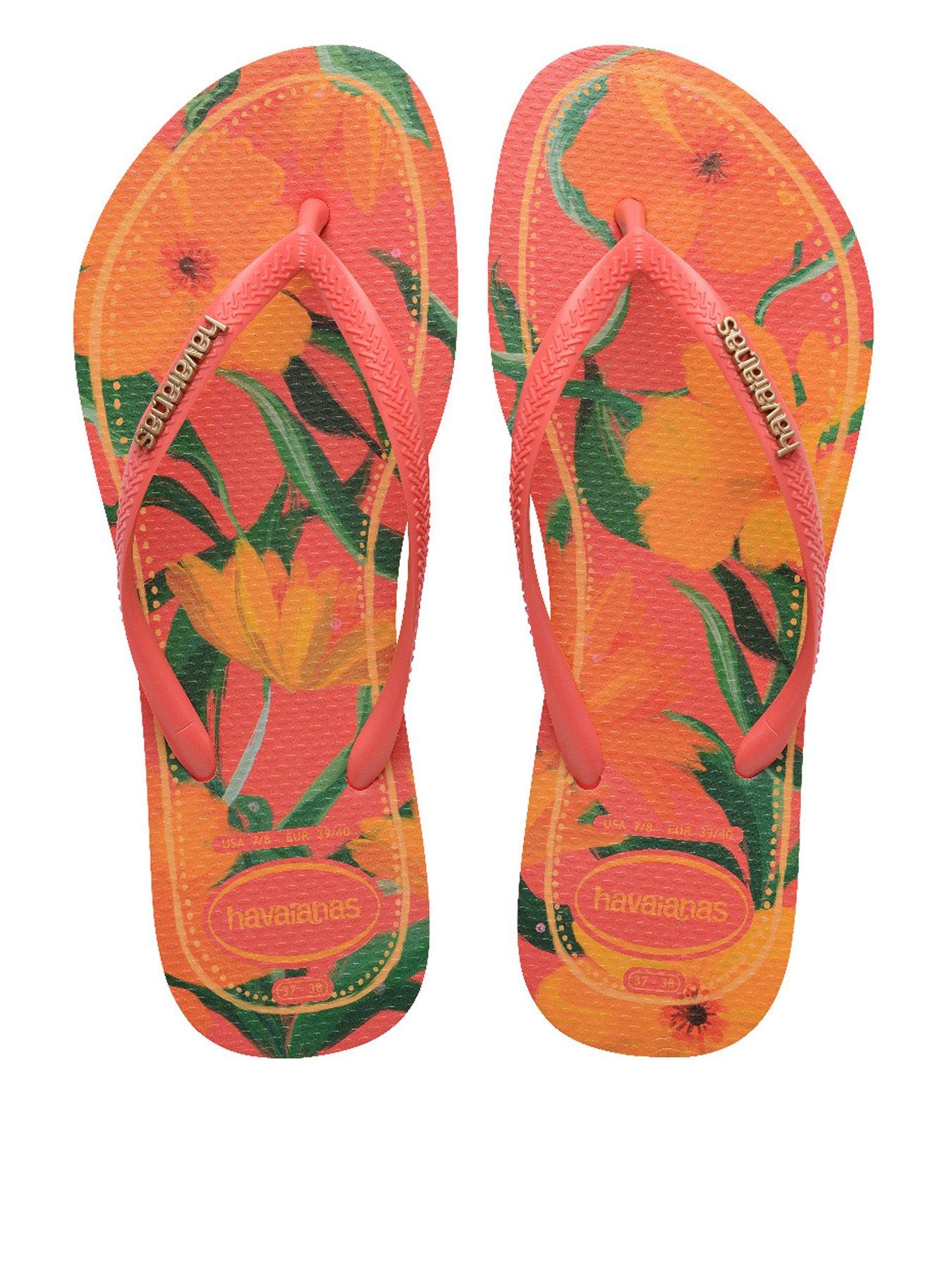 Havaianas Slim Tropical Flip Flop - Tropical Coral