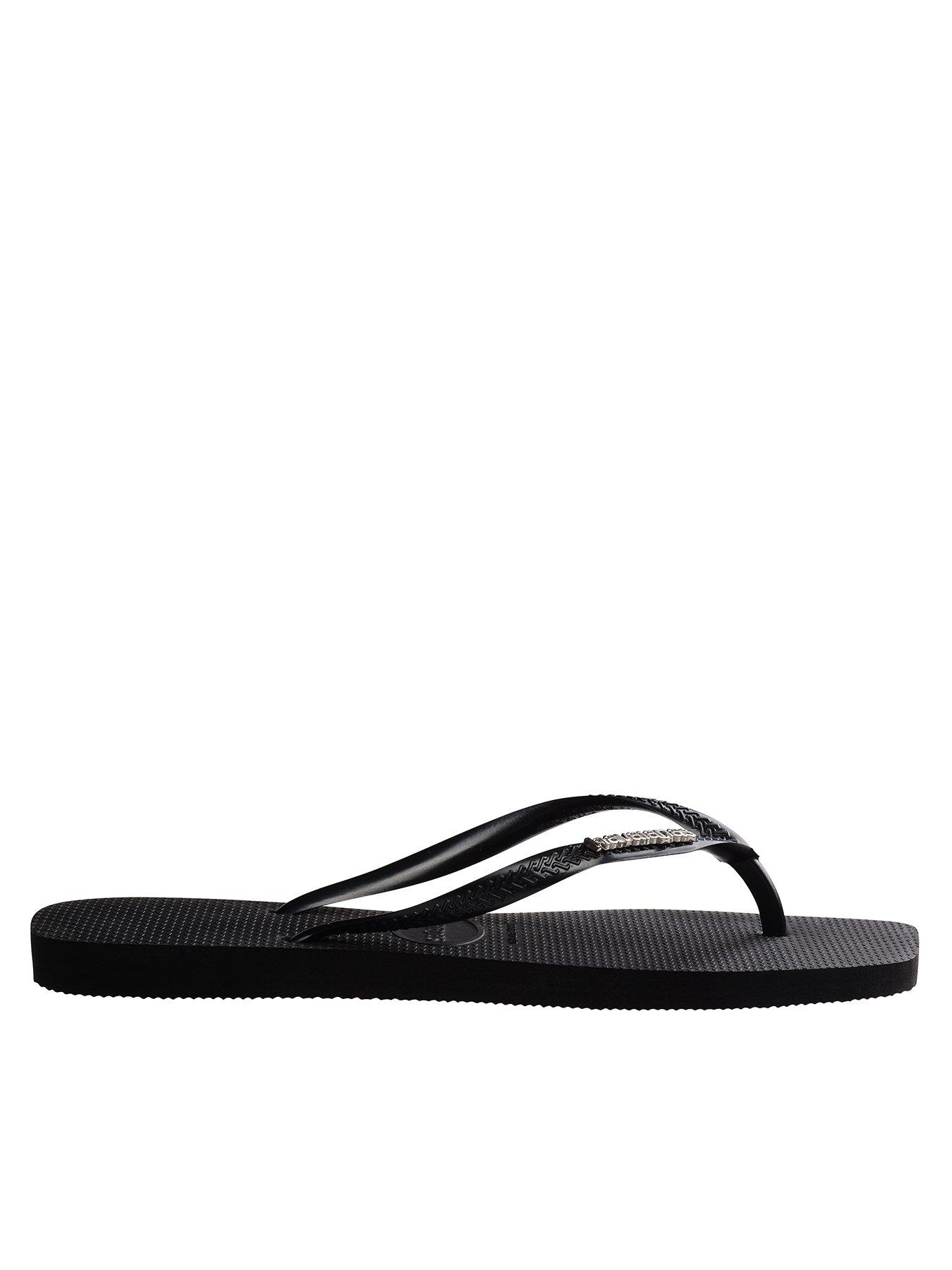  image of havaianas-square-logo-flip-flops-black
