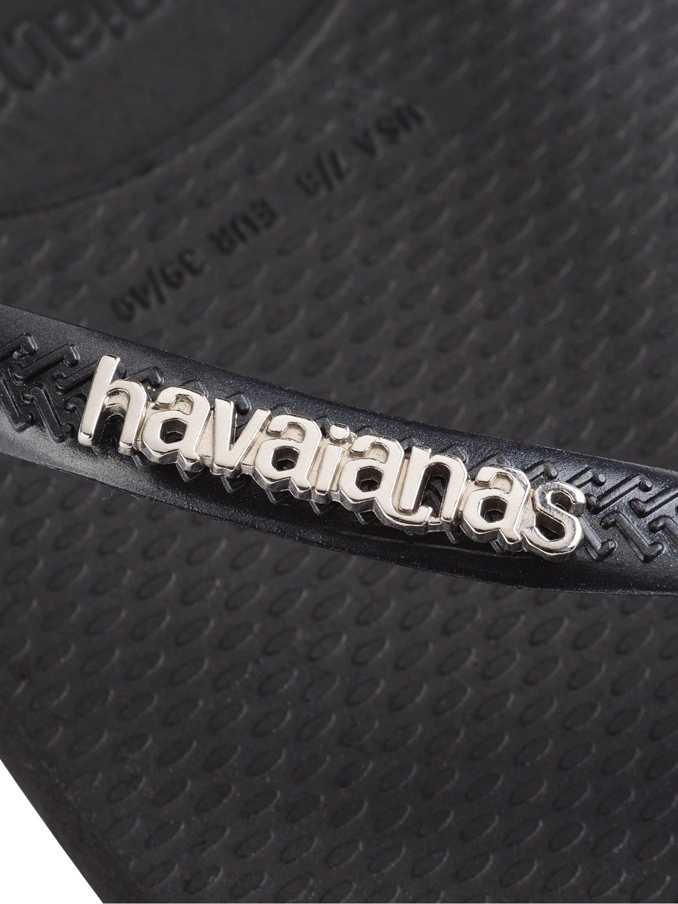  image of havaianas-square-logo-flip-flops-black