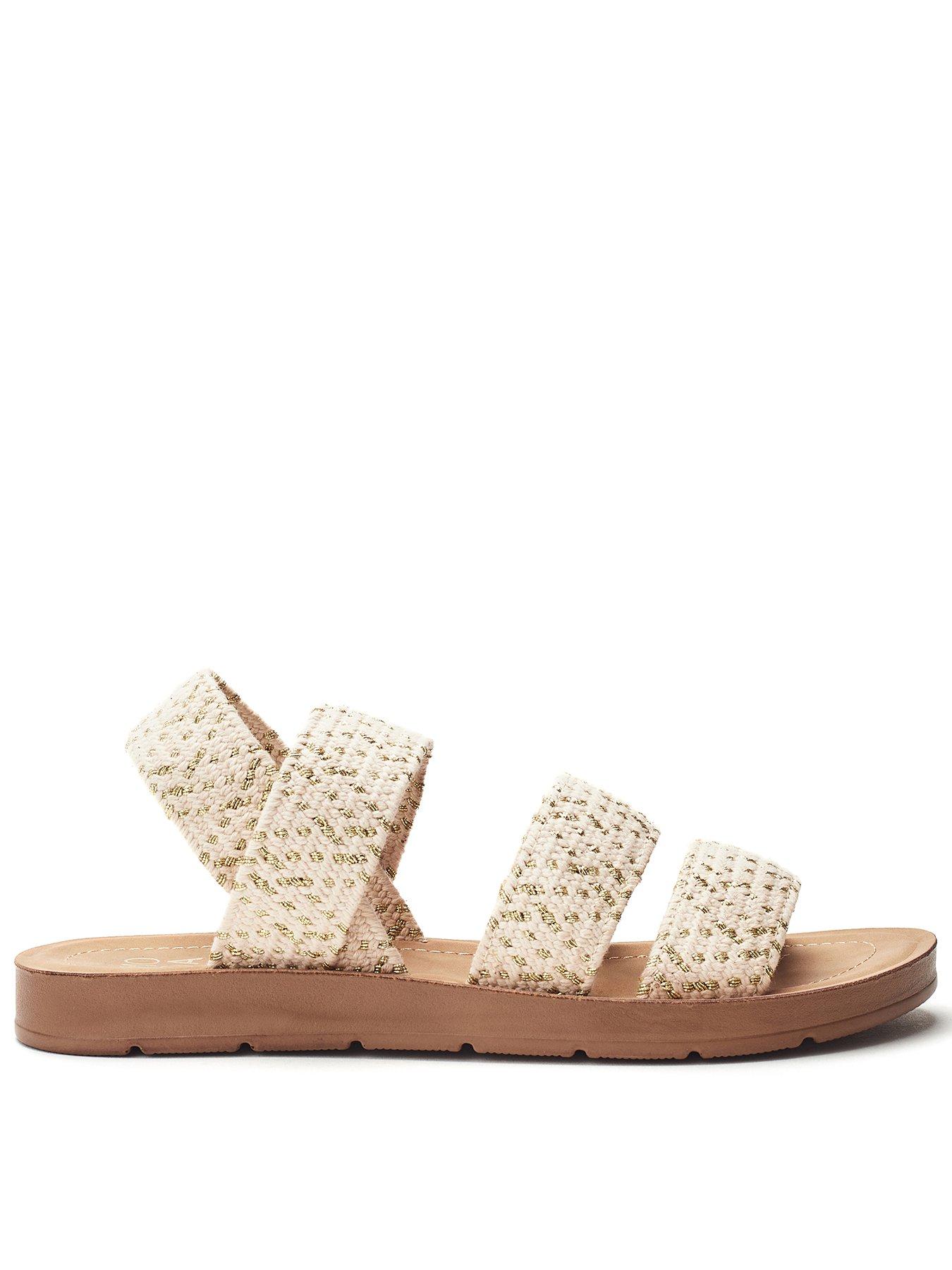 undefined Kyomi Multi Strap Sandals - Cream