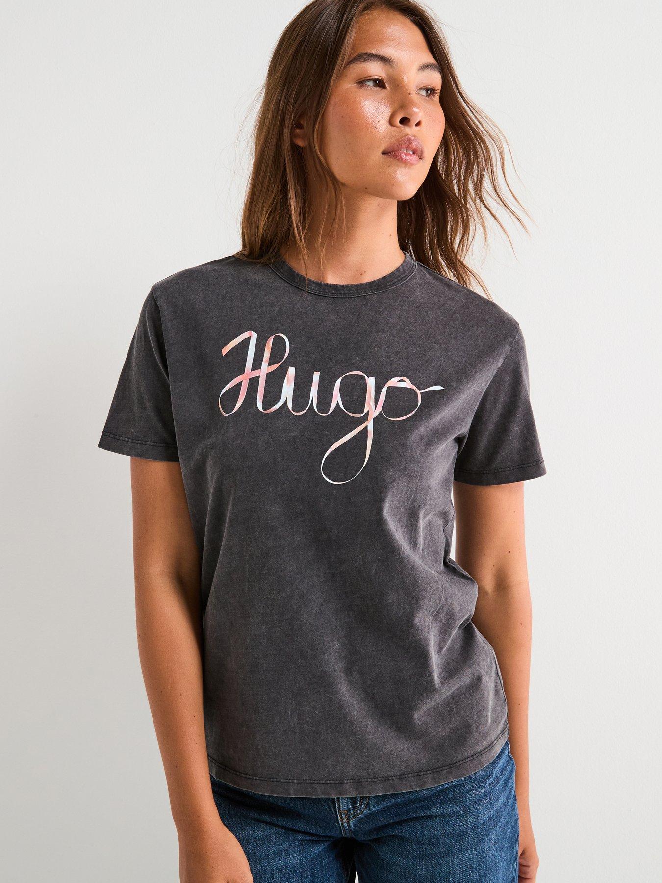 Image 1 of 4 of HUGO Damacia Logo T-Shirt - Black