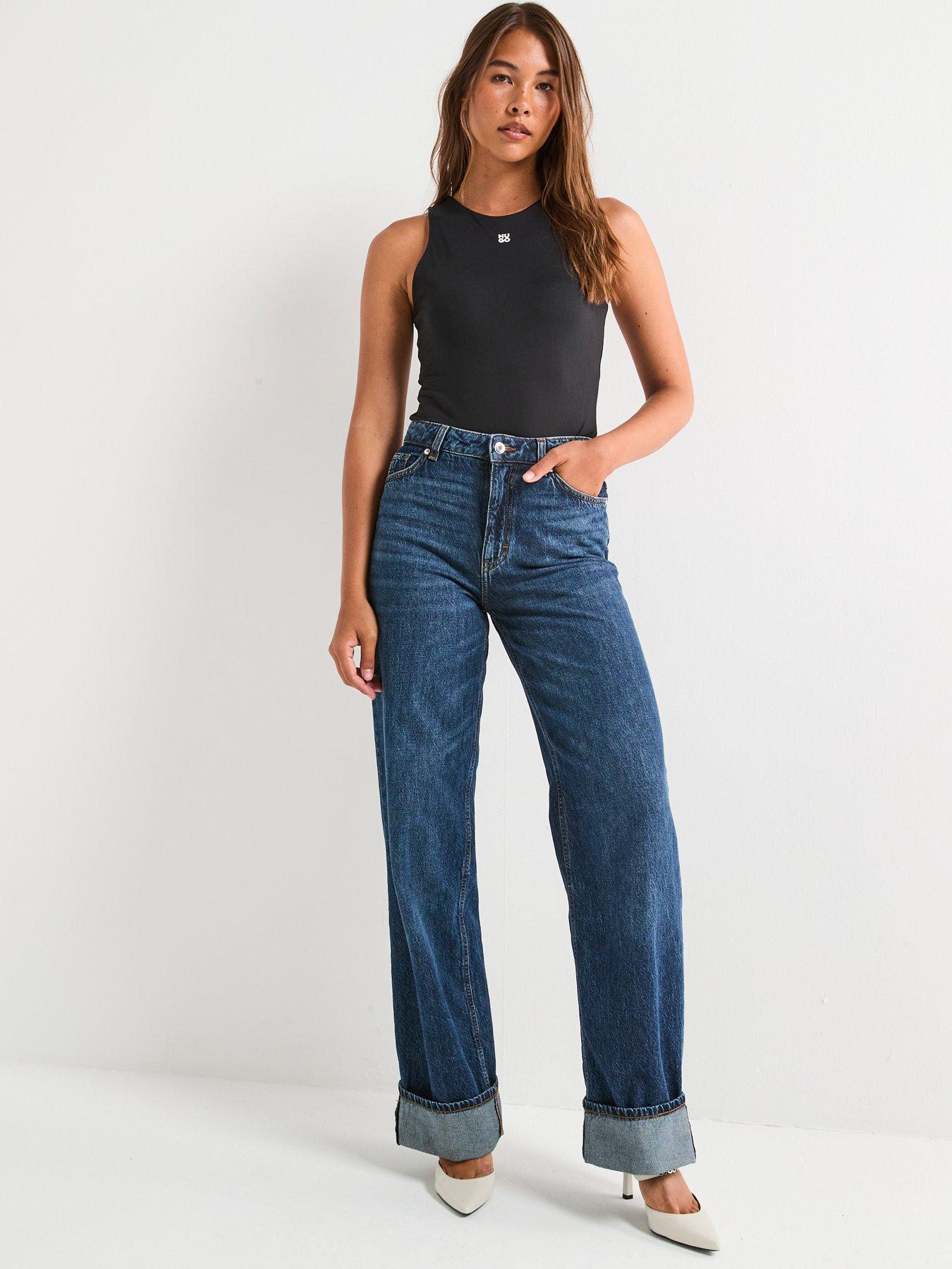 Image 3 of 5 of HUGO Dasiel Jersey Bodysuit - Black