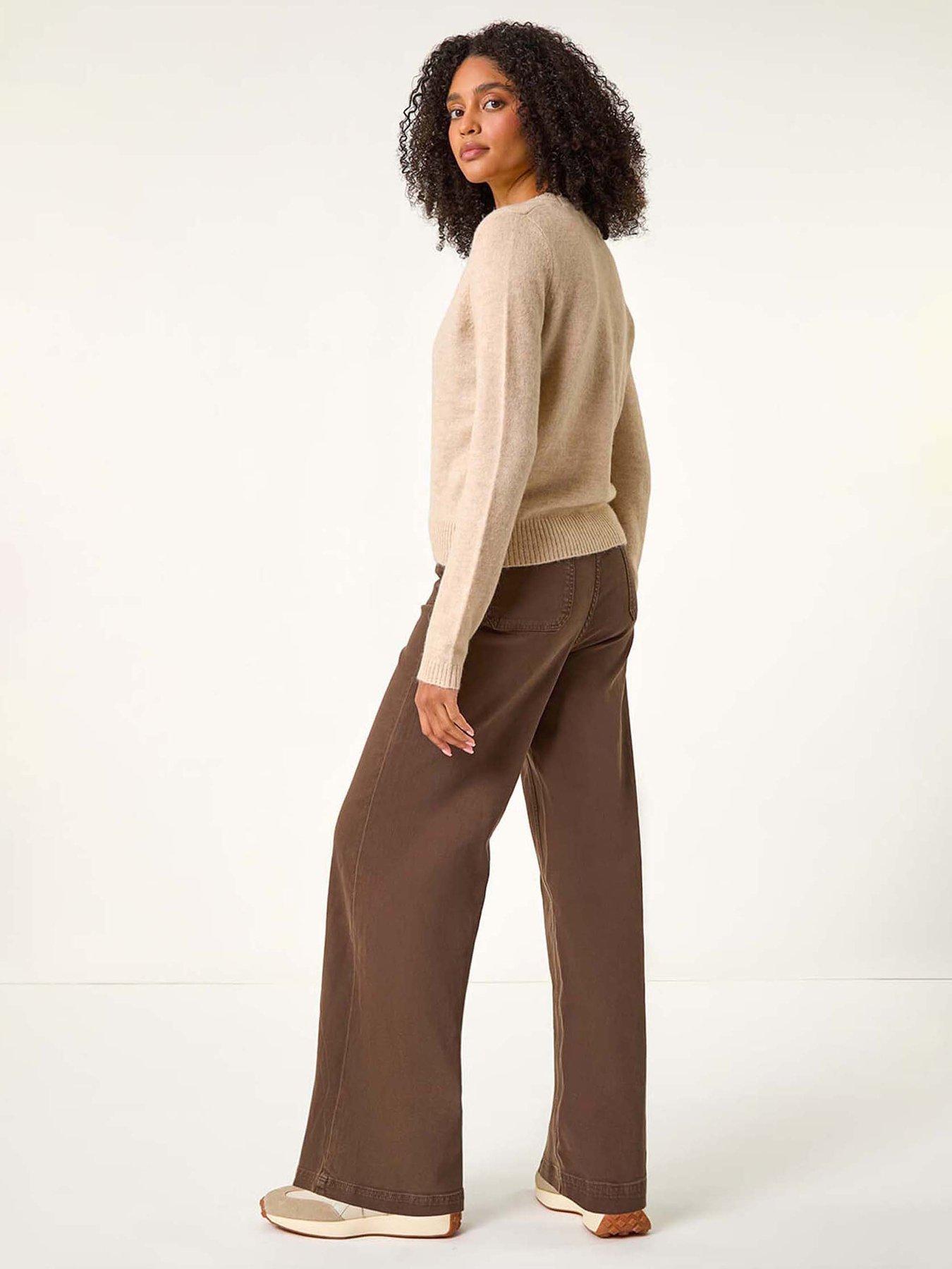  image of roman-shimmer-v-neck-ribbed-cardigan-beige