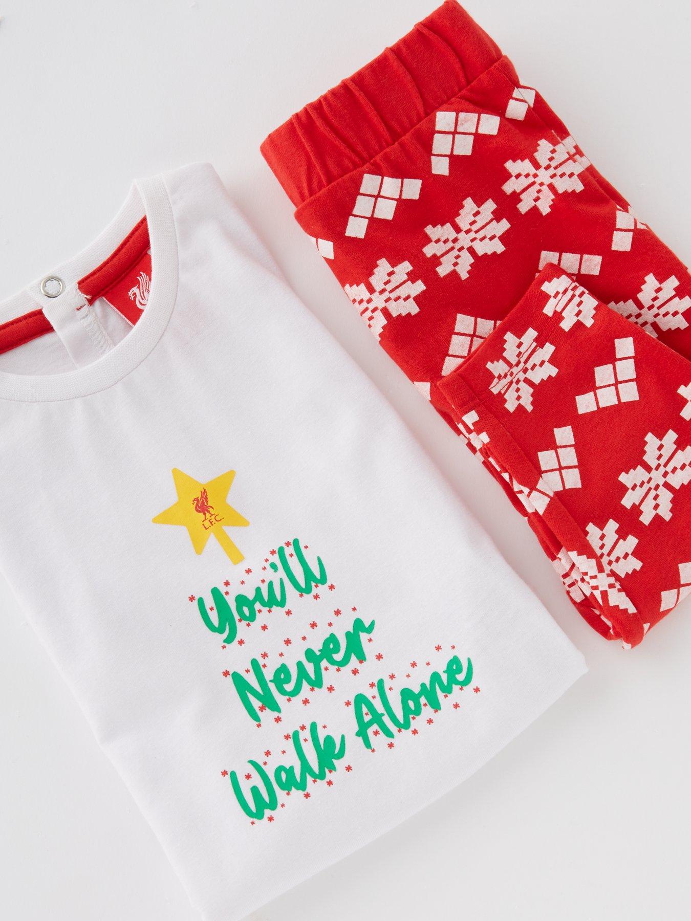 image of liverpool-fc-baby-family-christmas-lfc-youll-never-walk-alone-pj--redwhite