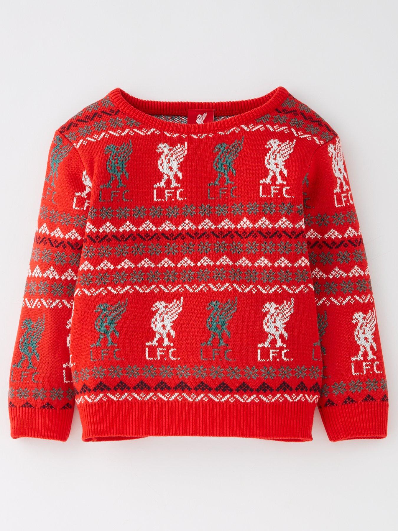 front image of liverpool-fc-baby-fairisle-christmas-jumper-multi