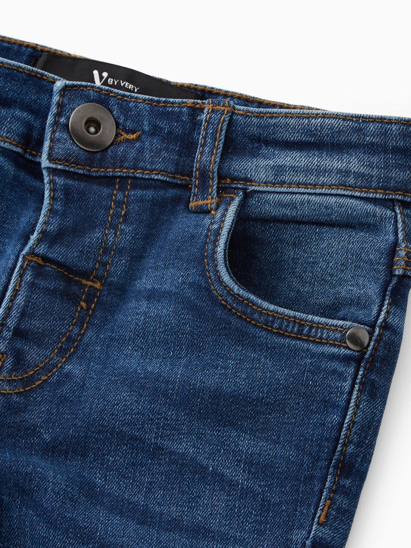  image of v-by-very-boys-skinny-jeans-blue