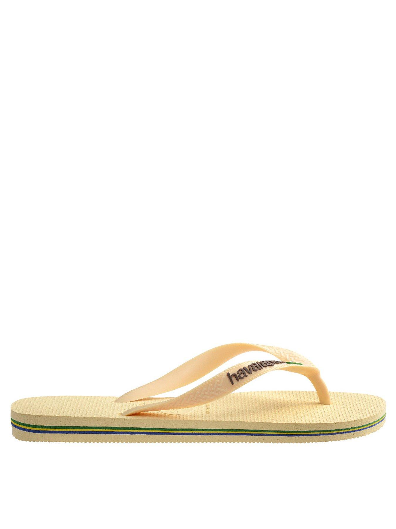  image of havaianas-brasil-logo-flip-flop-buttercream