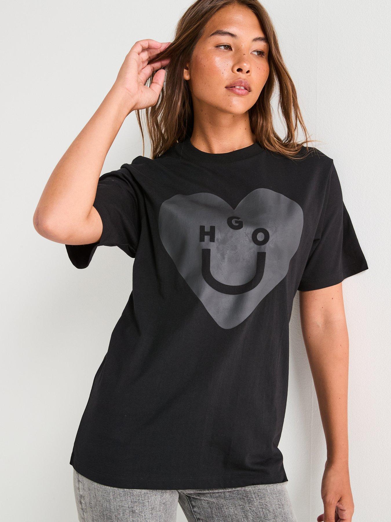 Image 6 of 6 of HUGO Vintage T-Shirt - Black