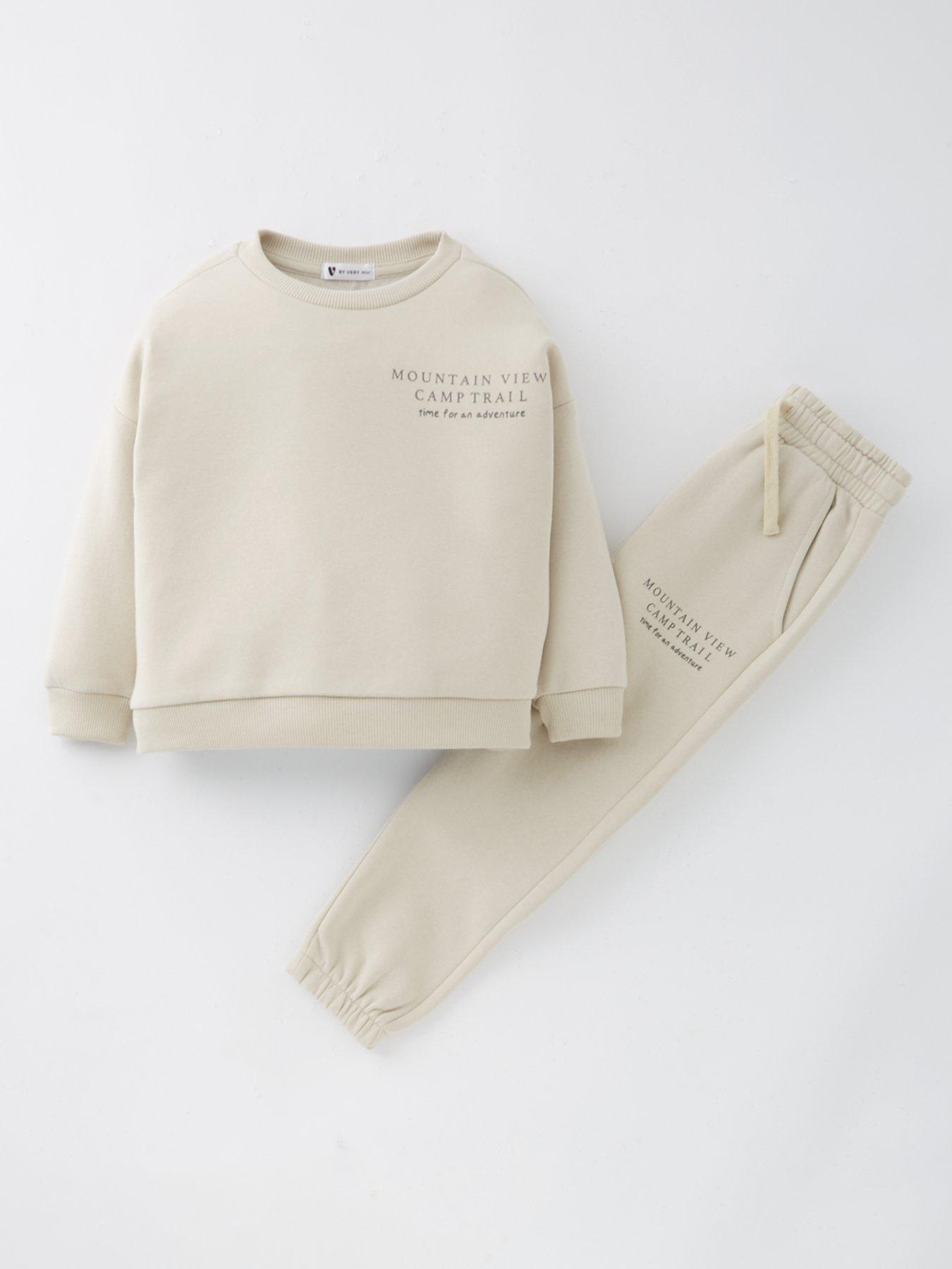 undefined Boys Cuffed Leg Joggers - Classic Beige