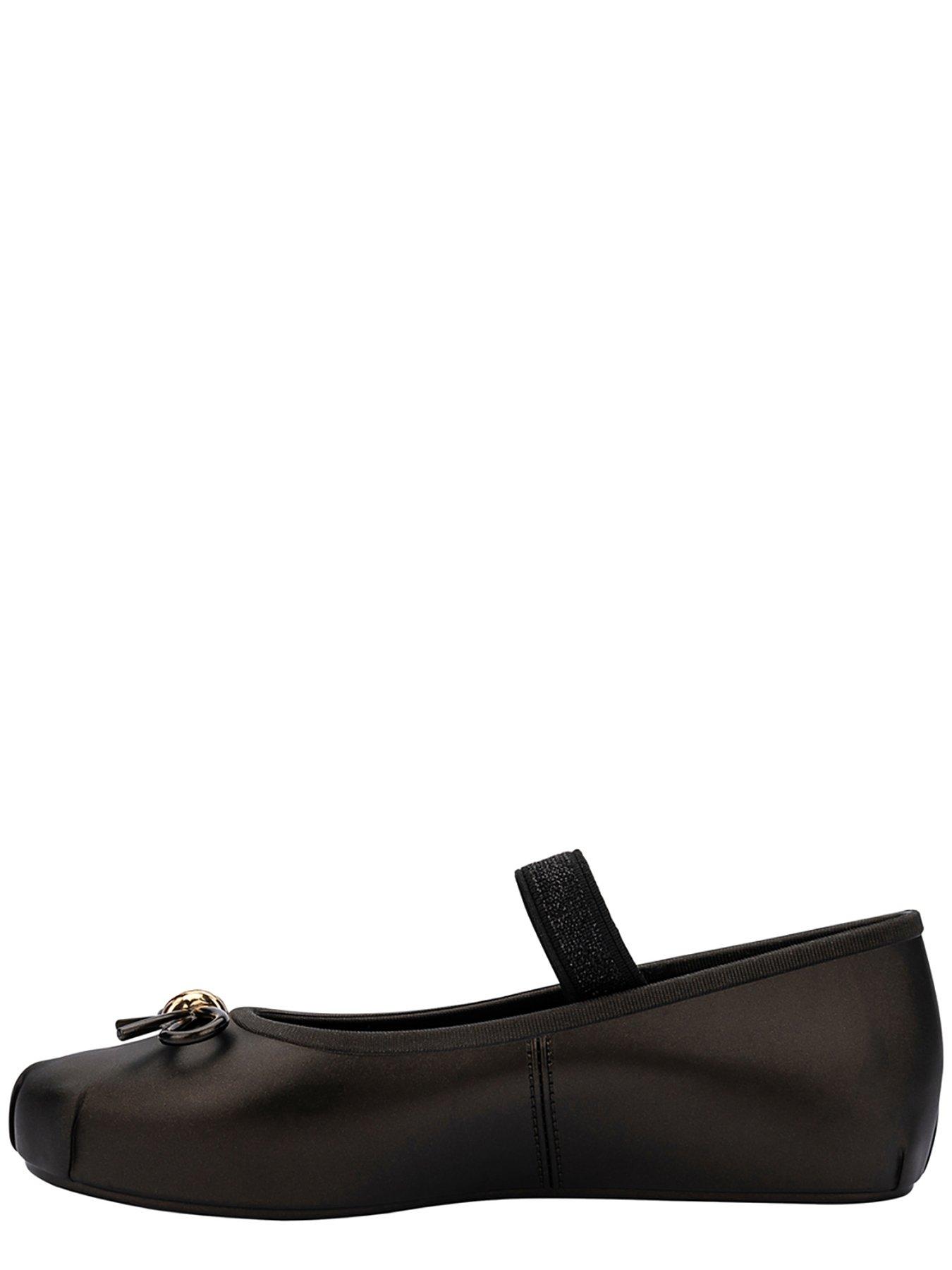 Image 5 of 5 of Mini Melissa Girls Junior Mini Melissa Sophie Ballerina Shoe With Strap - Black