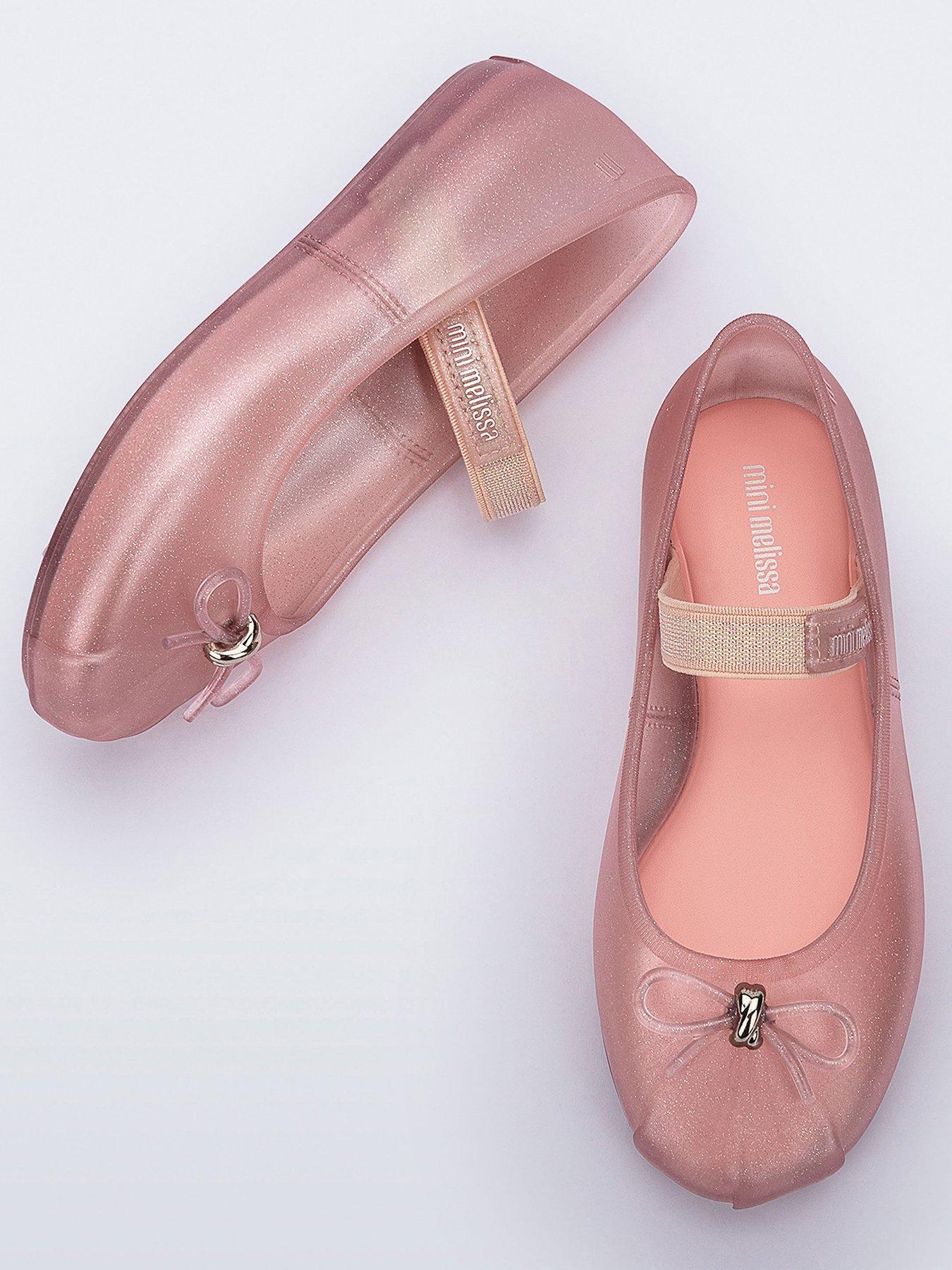  image of mini-melissa-girls-junior-mini-melissa-sophie-ballerina-shoe-with-strap