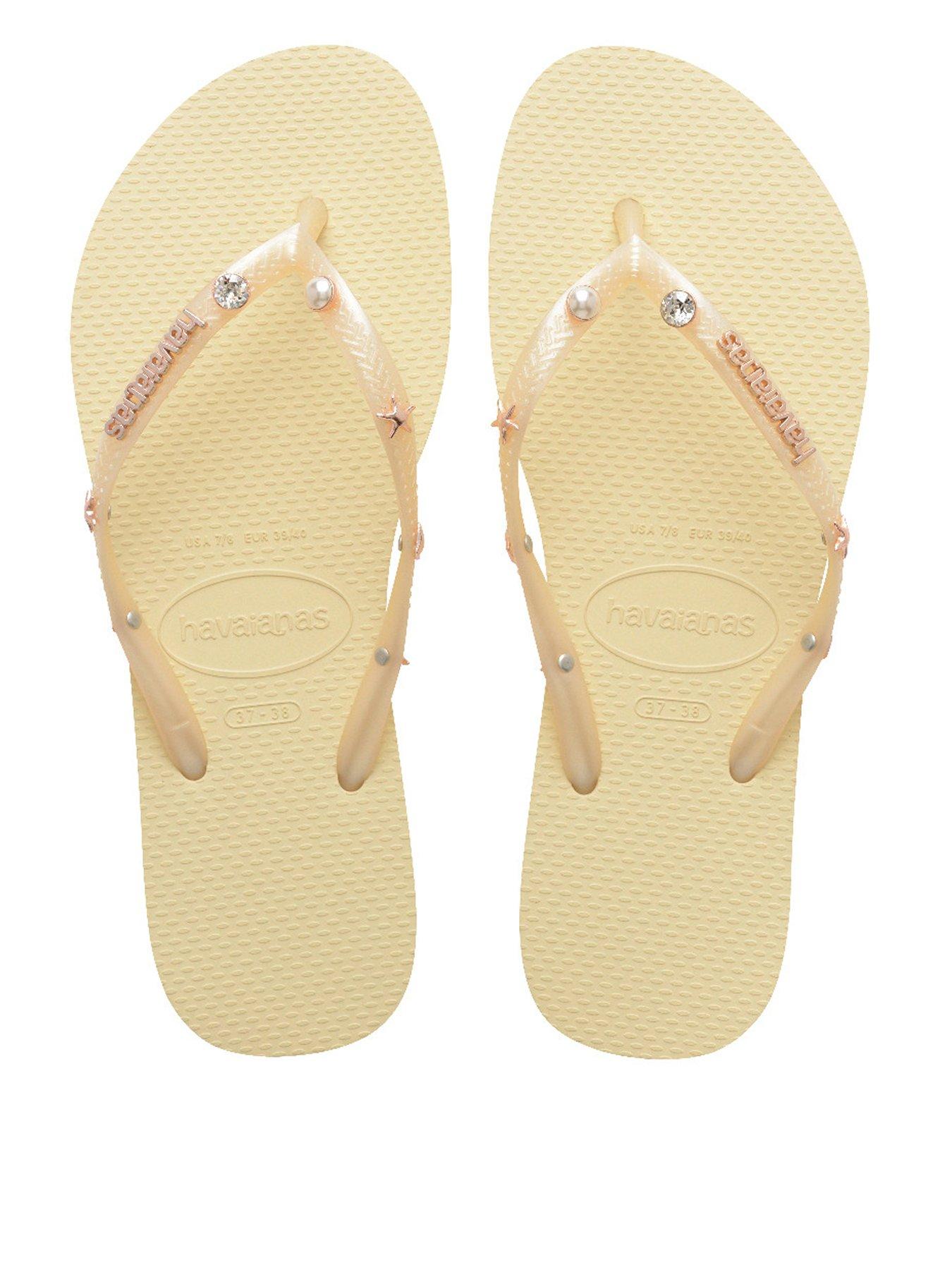 undefined Slim Luxury Aqua Flip Flop - Buttercream