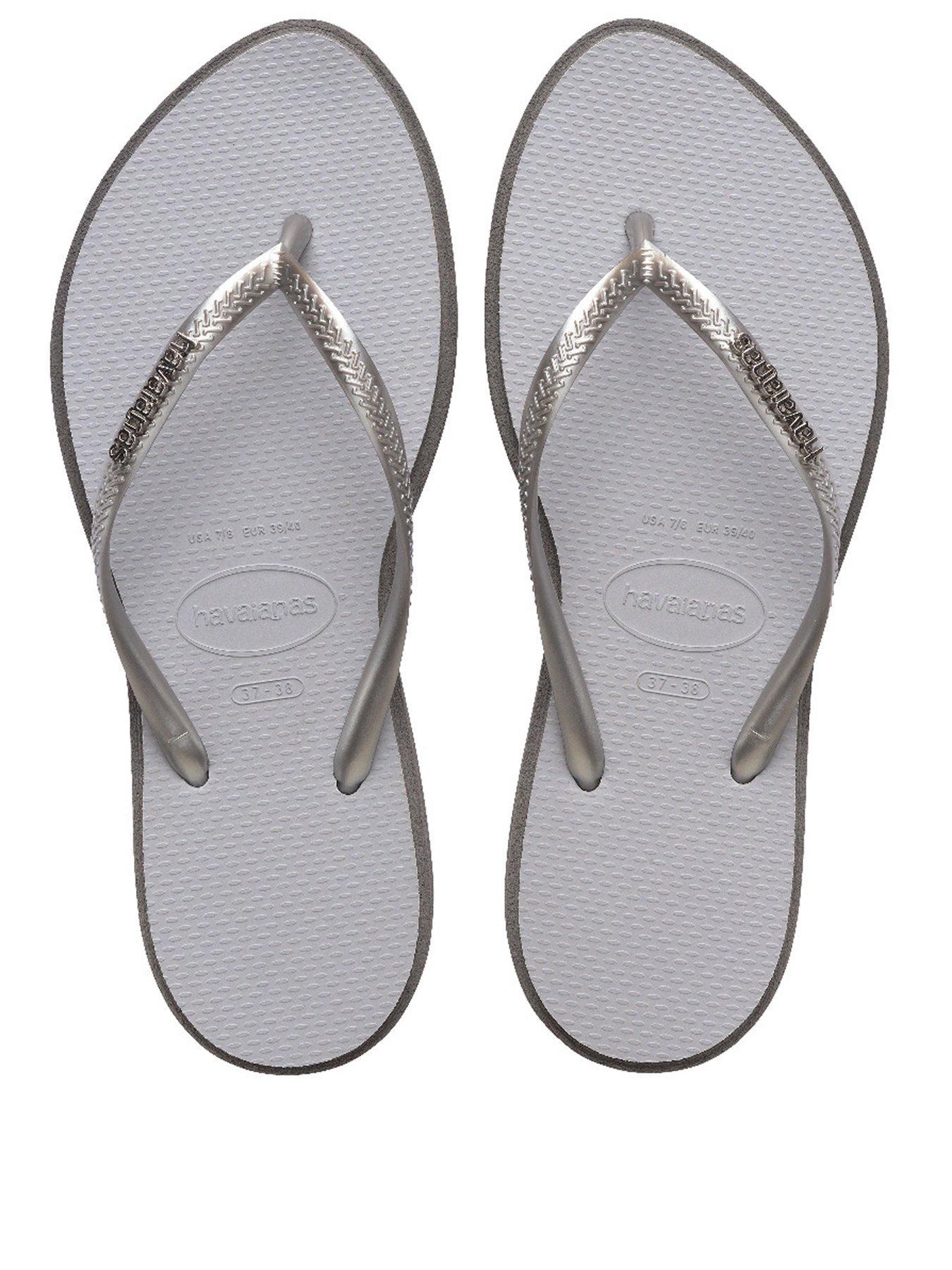 image of havaianas-slim-point-flip-flops-grey