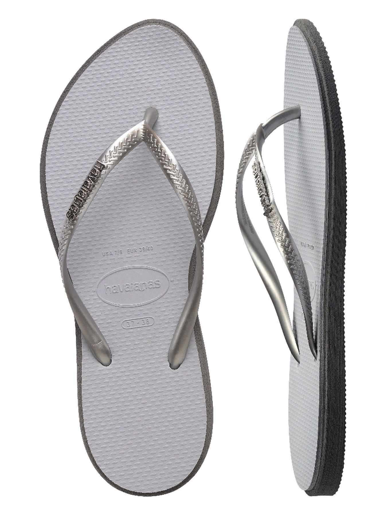  image of havaianas-slim-point-flip-flops-grey