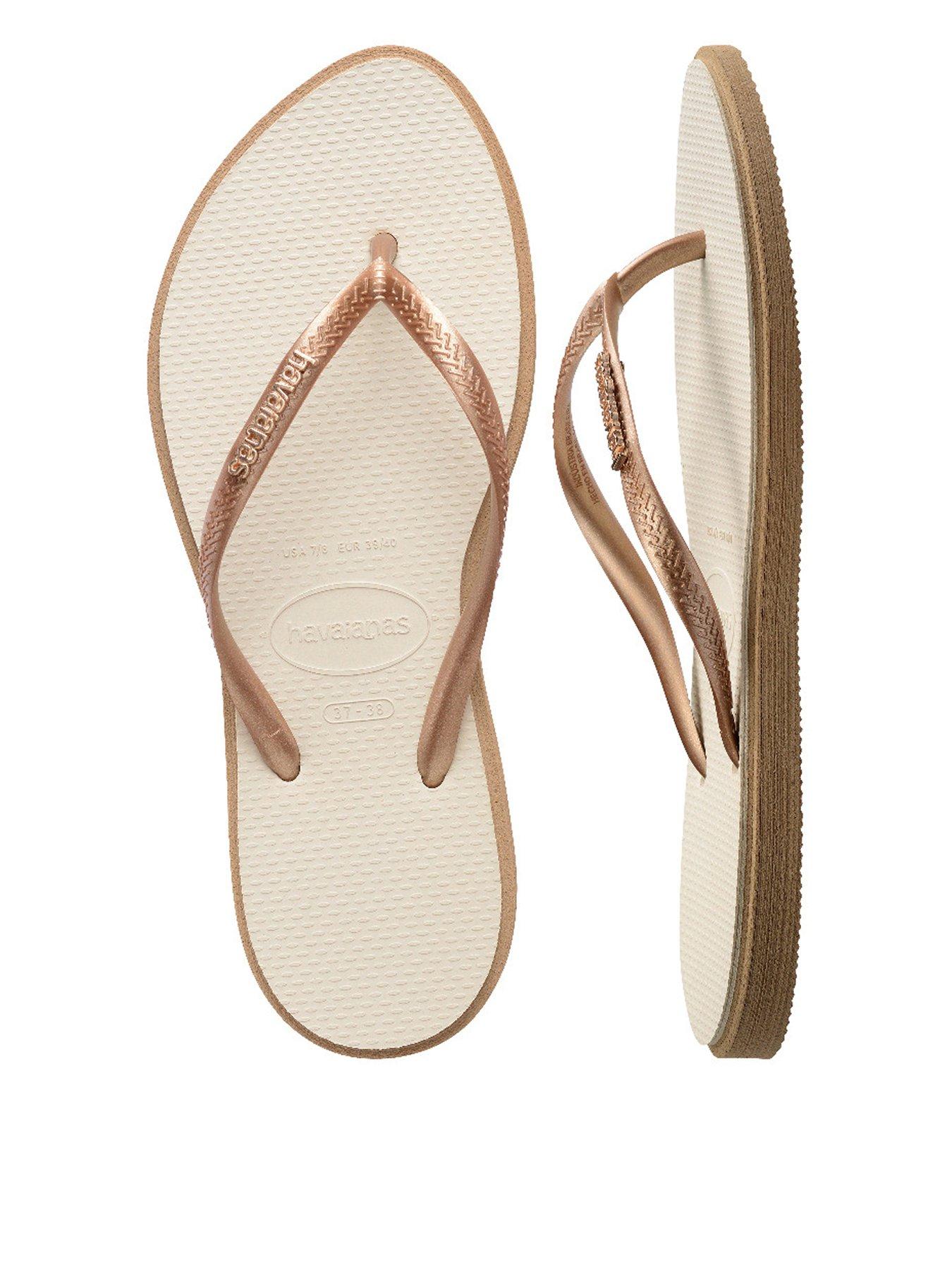 Havaianas Slim Point Flip Flops - Rose Gold