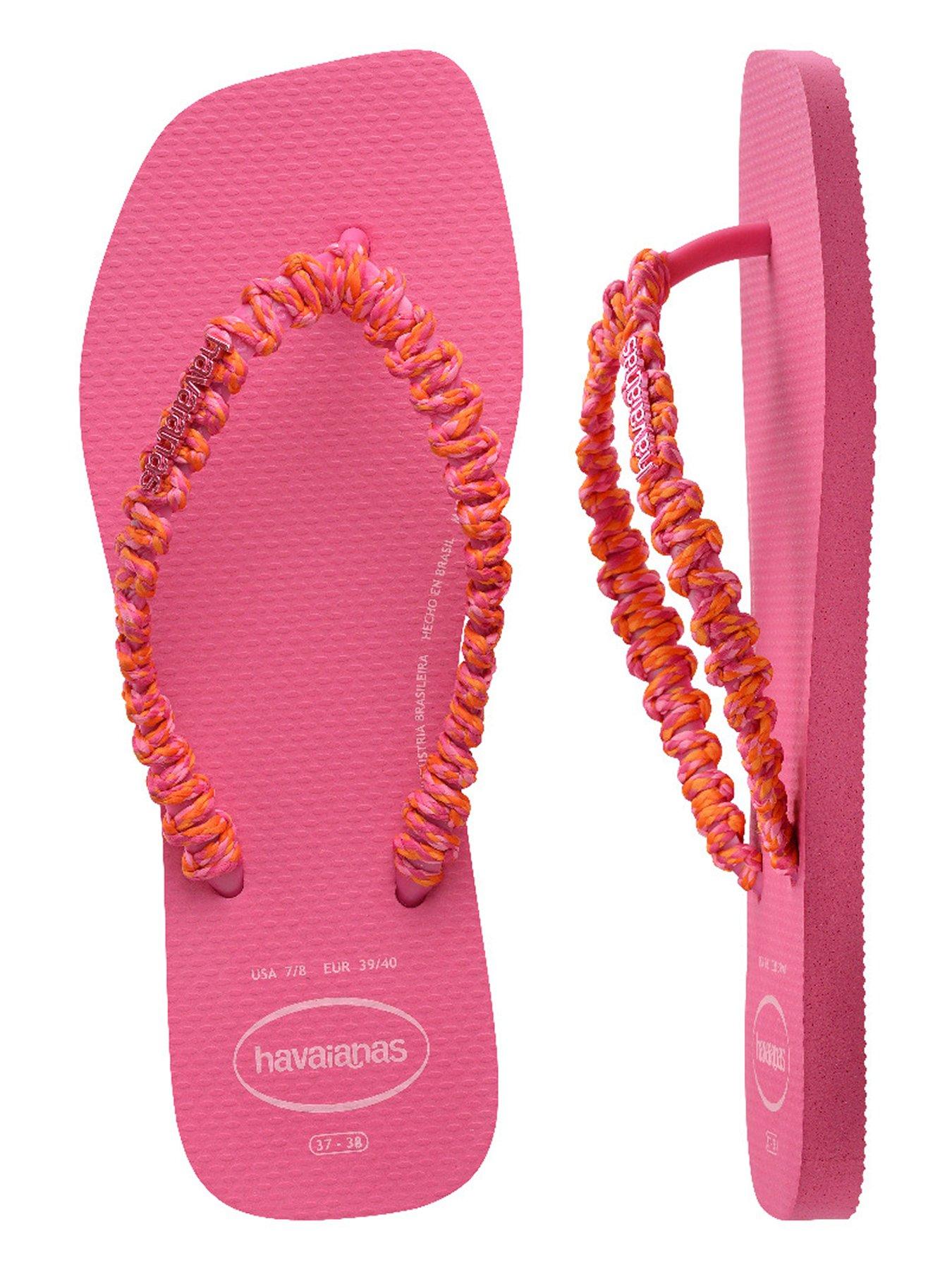  image of havaianas-slim-square-boho-flip-flop-pink-flux
