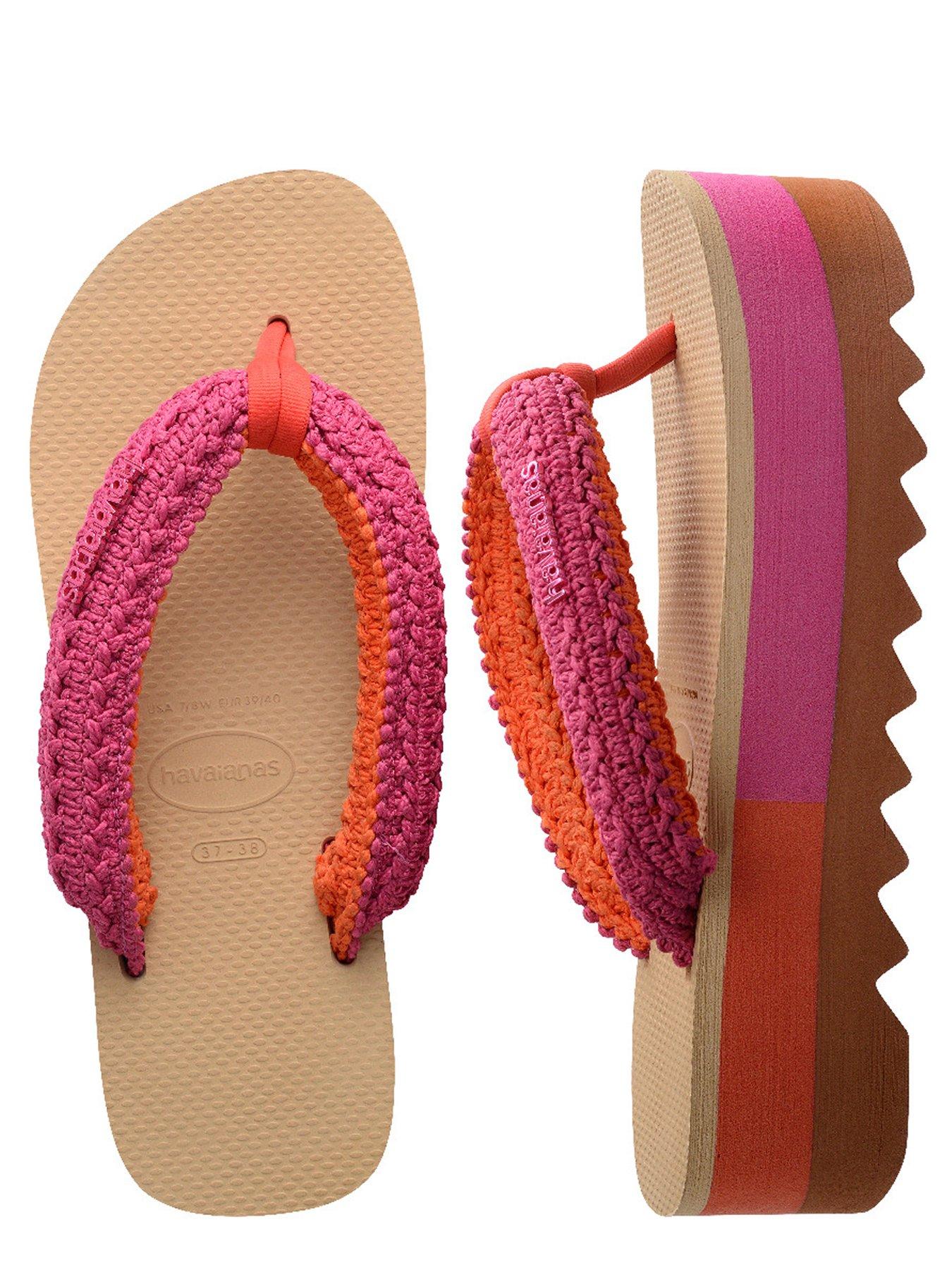  image of havaianas-top-high-chunky-boho-flip-flop--pink