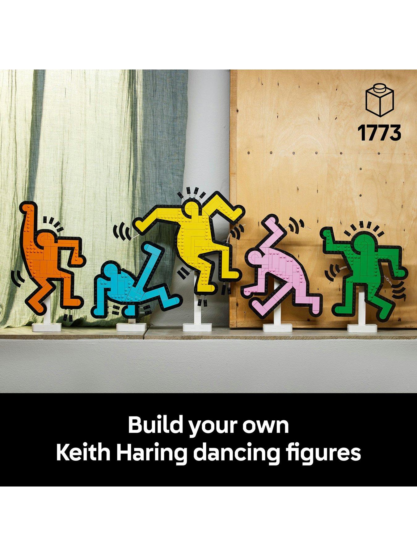  image of lego-art-keith-haring-ndash-dancing-figures-living-room-decor-31216
