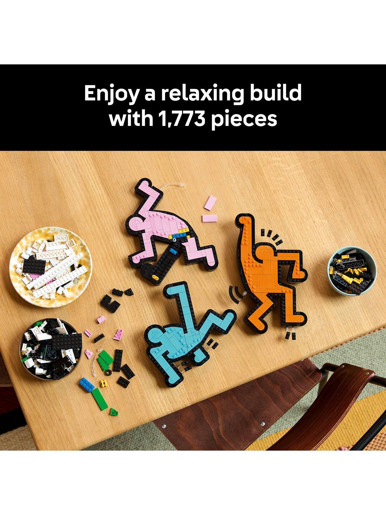  image of lego-art-keith-haring-ndash-dancing-figures-living-room-decor-31216