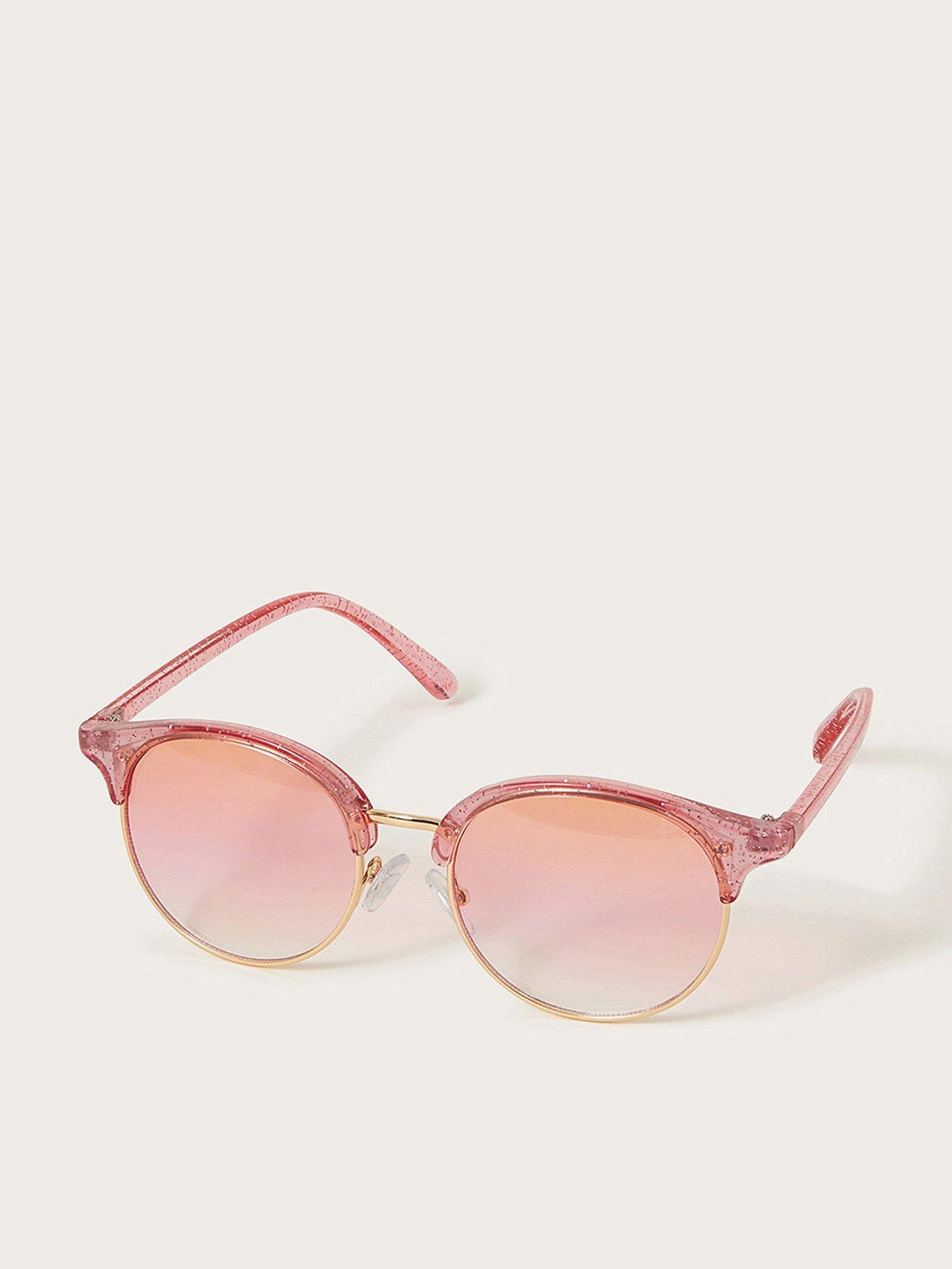 undefined Girls Glitter Frame Sunglasses - Pink