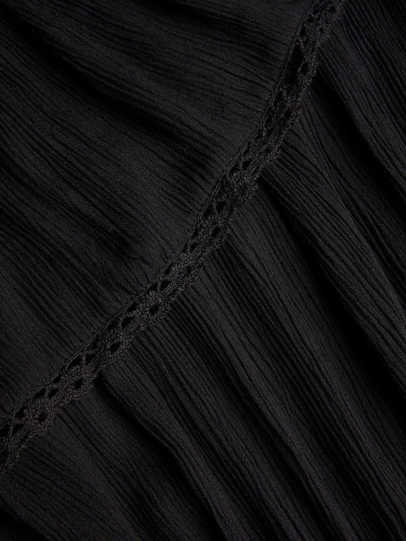  image of monsoon-girls-asymmetrical-broderie-frill-dress-black