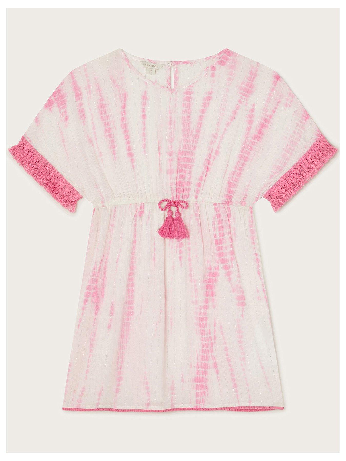 monsoon-girls-tie-dye-metallic-kaftan-pink